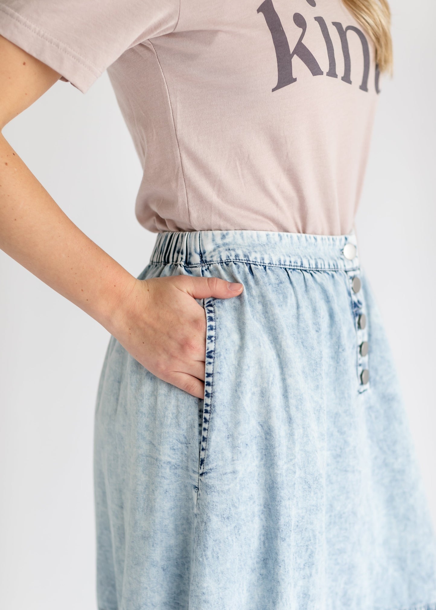 Khloe Chambray Maxi Skirt - FINAL SALE