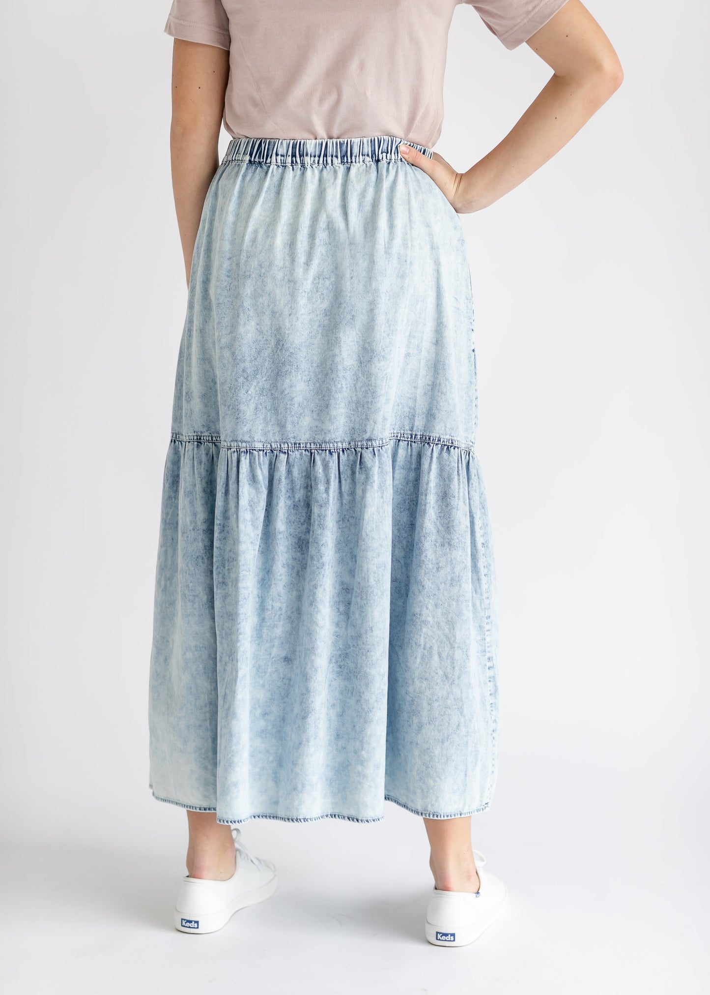 Khloe Chambray Maxi Skirt - FINAL SALE