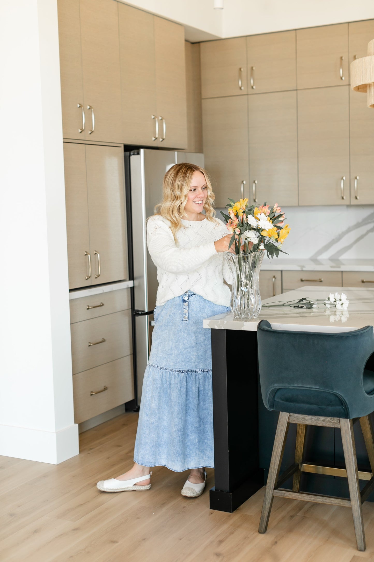 Khloe Chambray Maxi Skirt - FINAL SALE