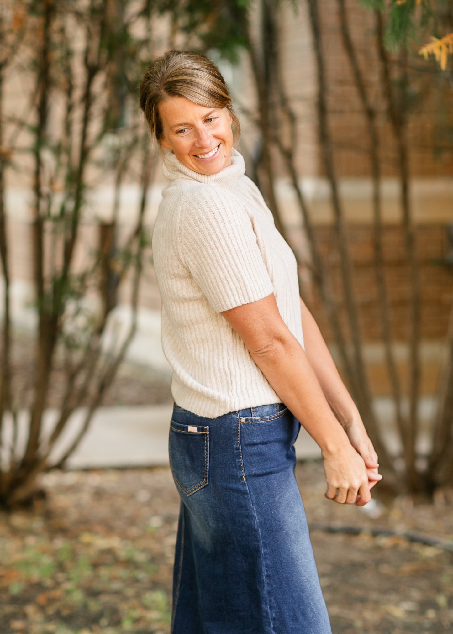 Kinley Turtleneck Short Sleeve Sweater - FINAL SALE