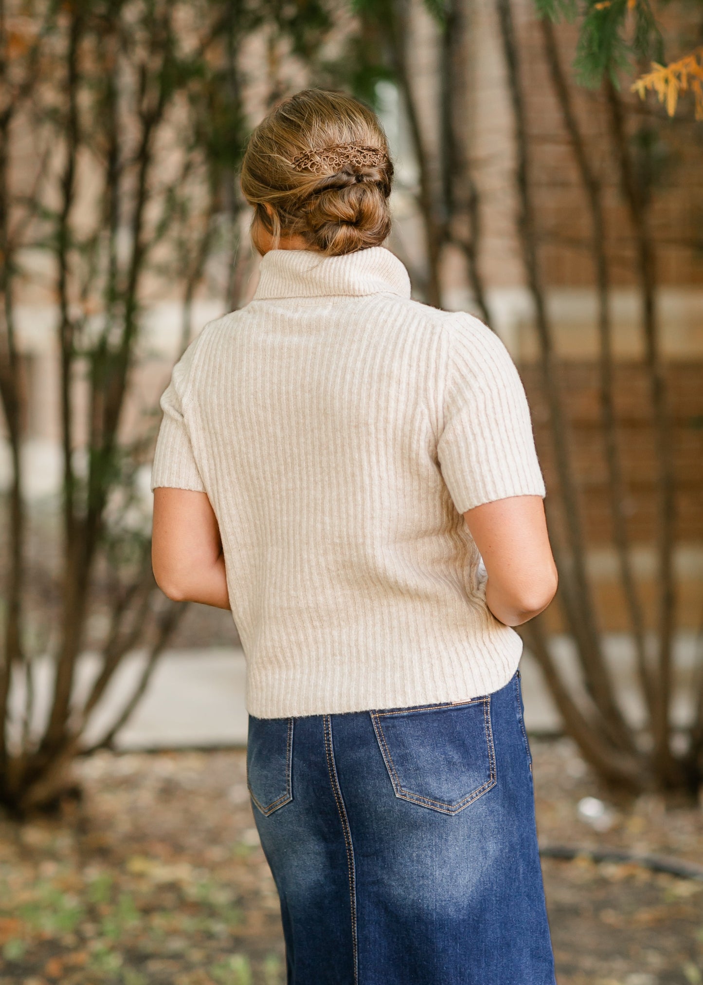 Kinley Turtleneck Short Sleeve Sweater - FINAL SALE