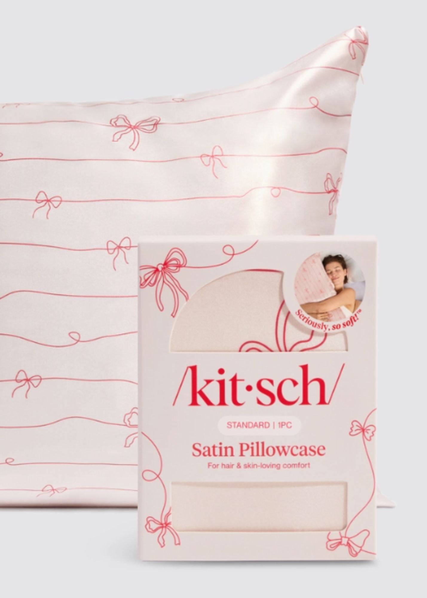 Kitsch™ Holiday Satin Standard Pillowcase