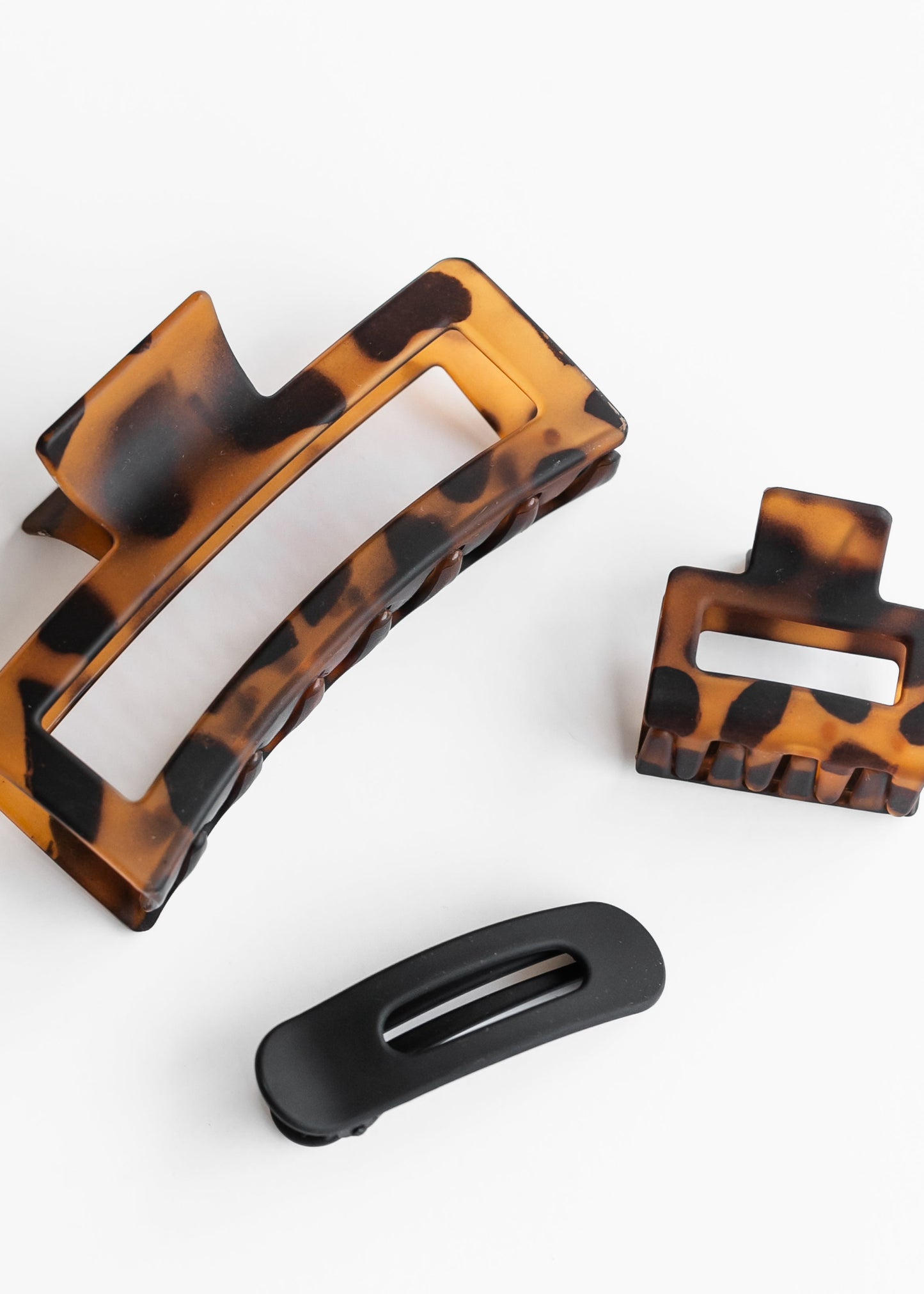 Kitsch™ Rectangle Recycled Plastic Assorted Claw Clips