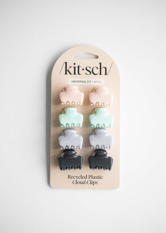 KITSCH™ Recycled Plastic Mini Cloud Clips 8pc Set