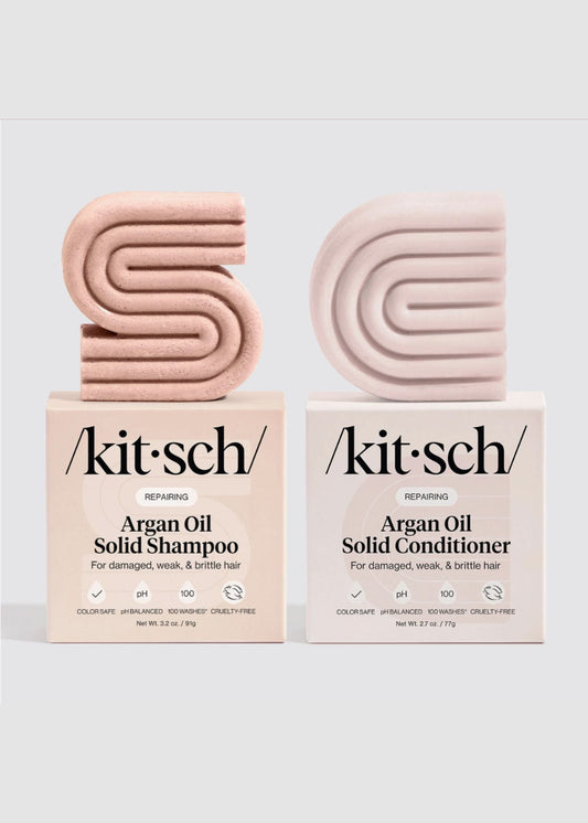 Kitsch™ Repairing Argan Oil Shampoo & Conditioner Bar Combo