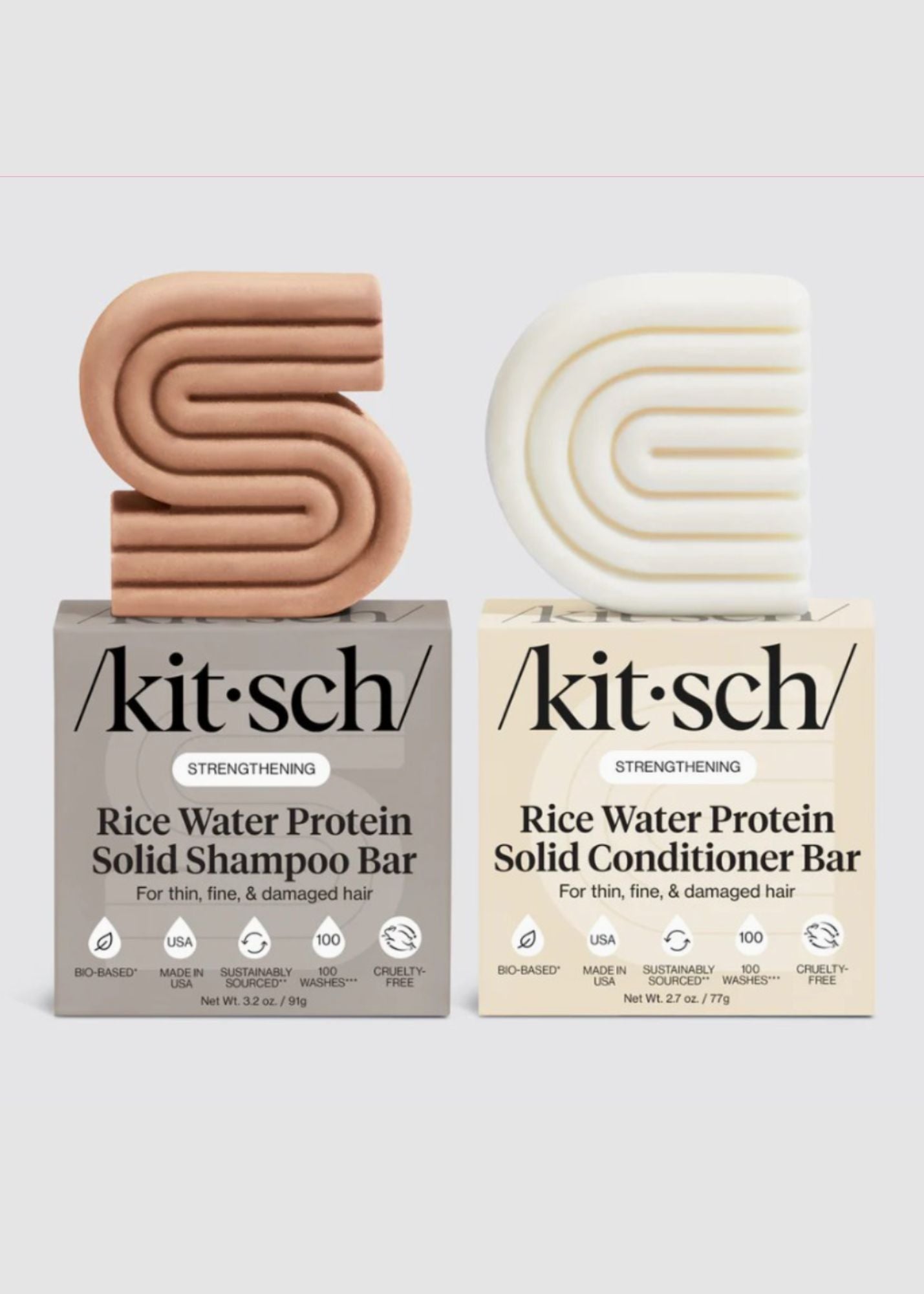 Kitsch™ Rice Water Shampoo & Conditioner Bar Combo
