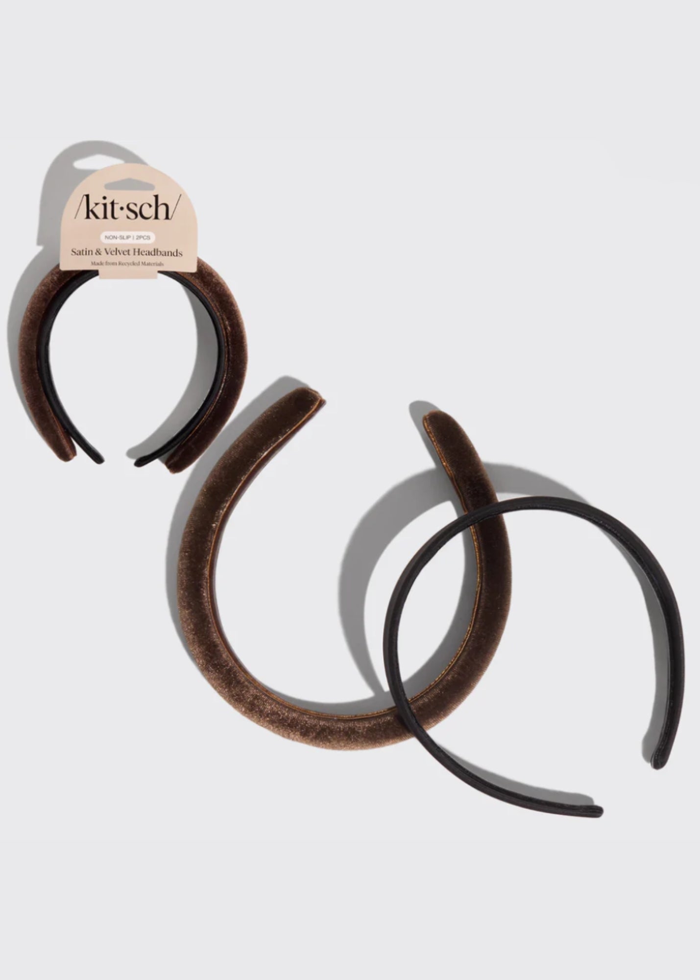 Kitsch™ Satin & Velvet Headband 2 pc