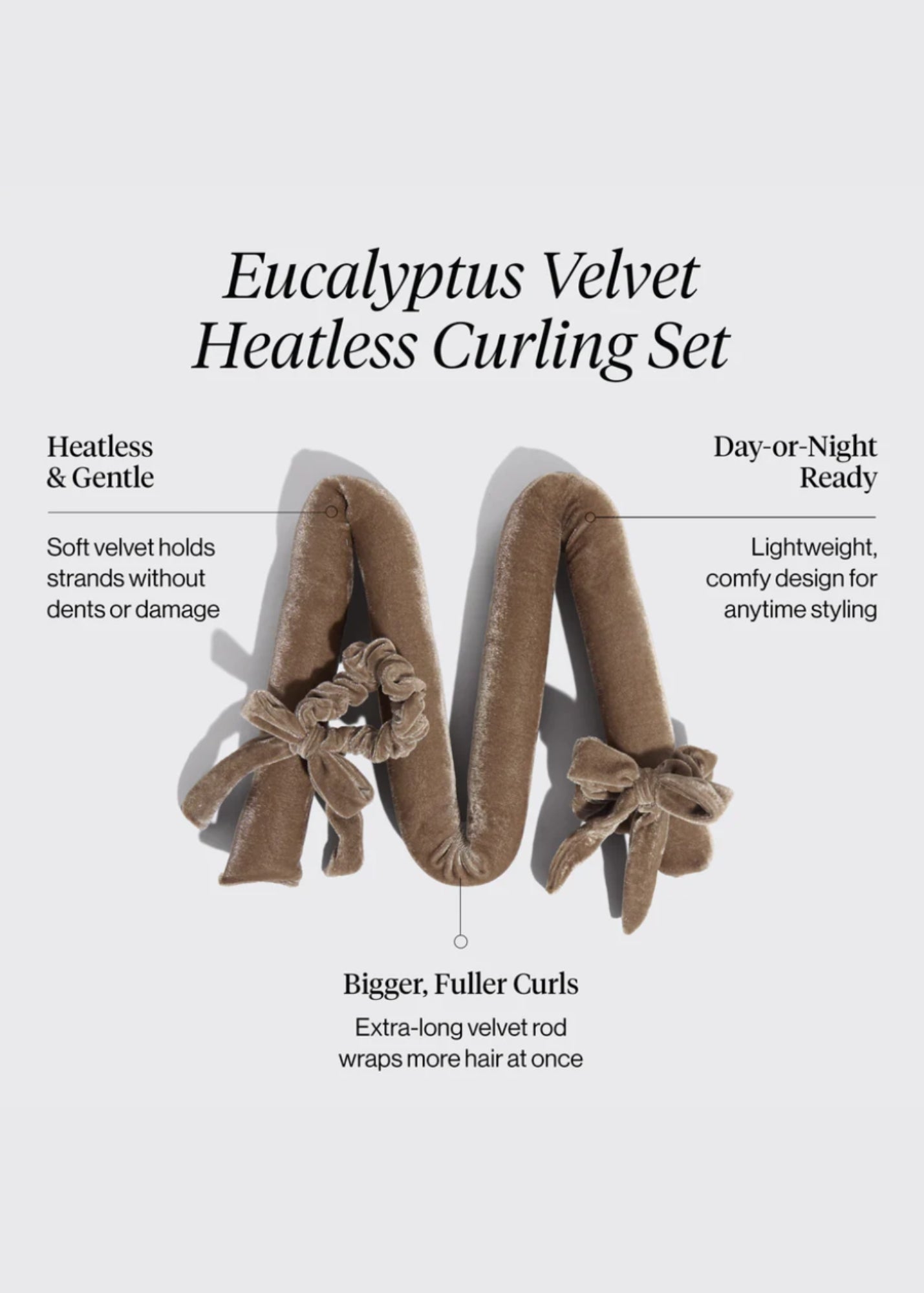 Kitsch™ Velvet XL Heatless Curling Set