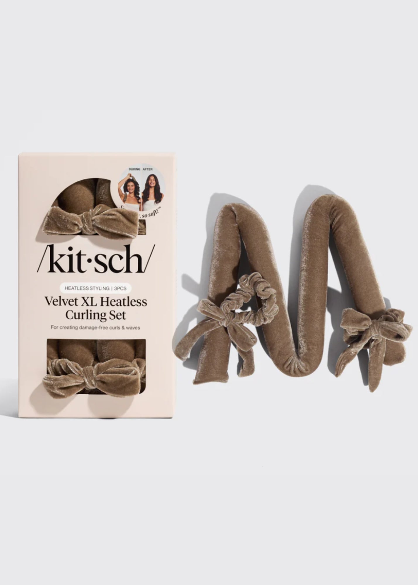Kitsch™ Velvet XL Heatless Curling Set