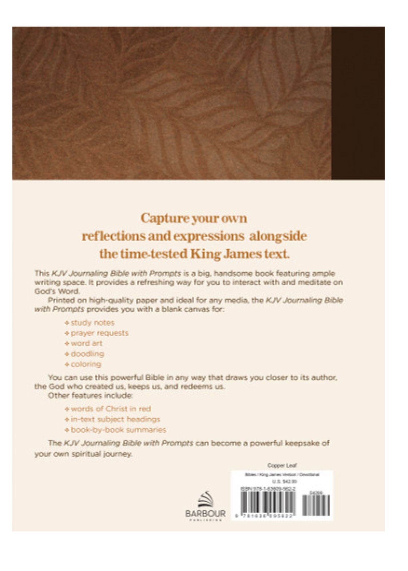 KJV Journaling Bible with Prompts
