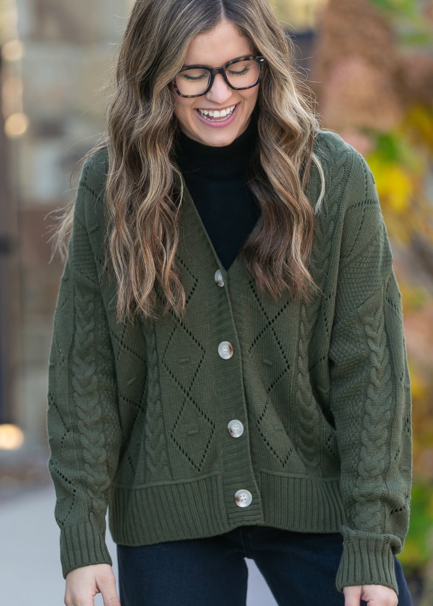 Knit Button Up Cardigan