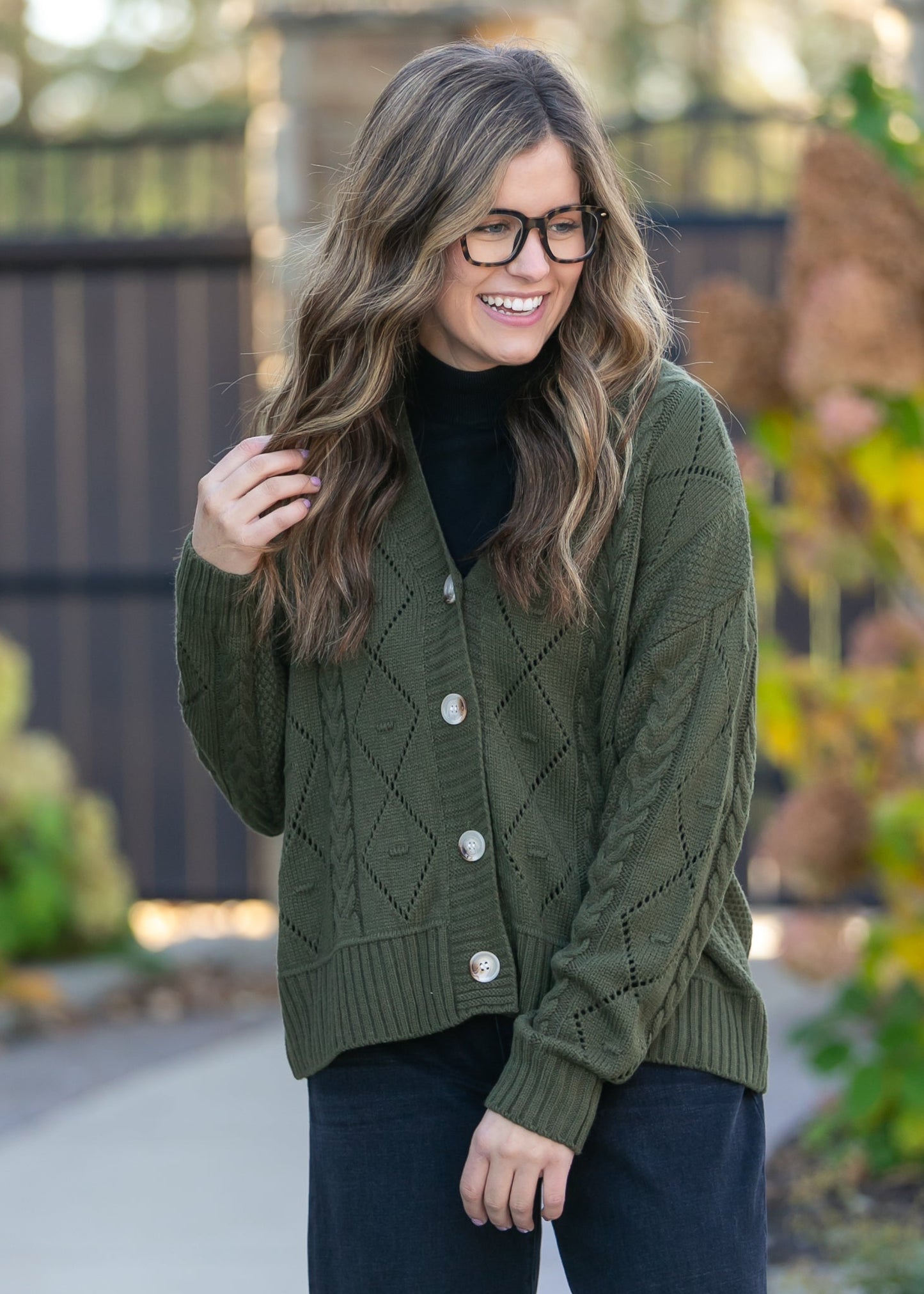 Knit Button Up Cardigan