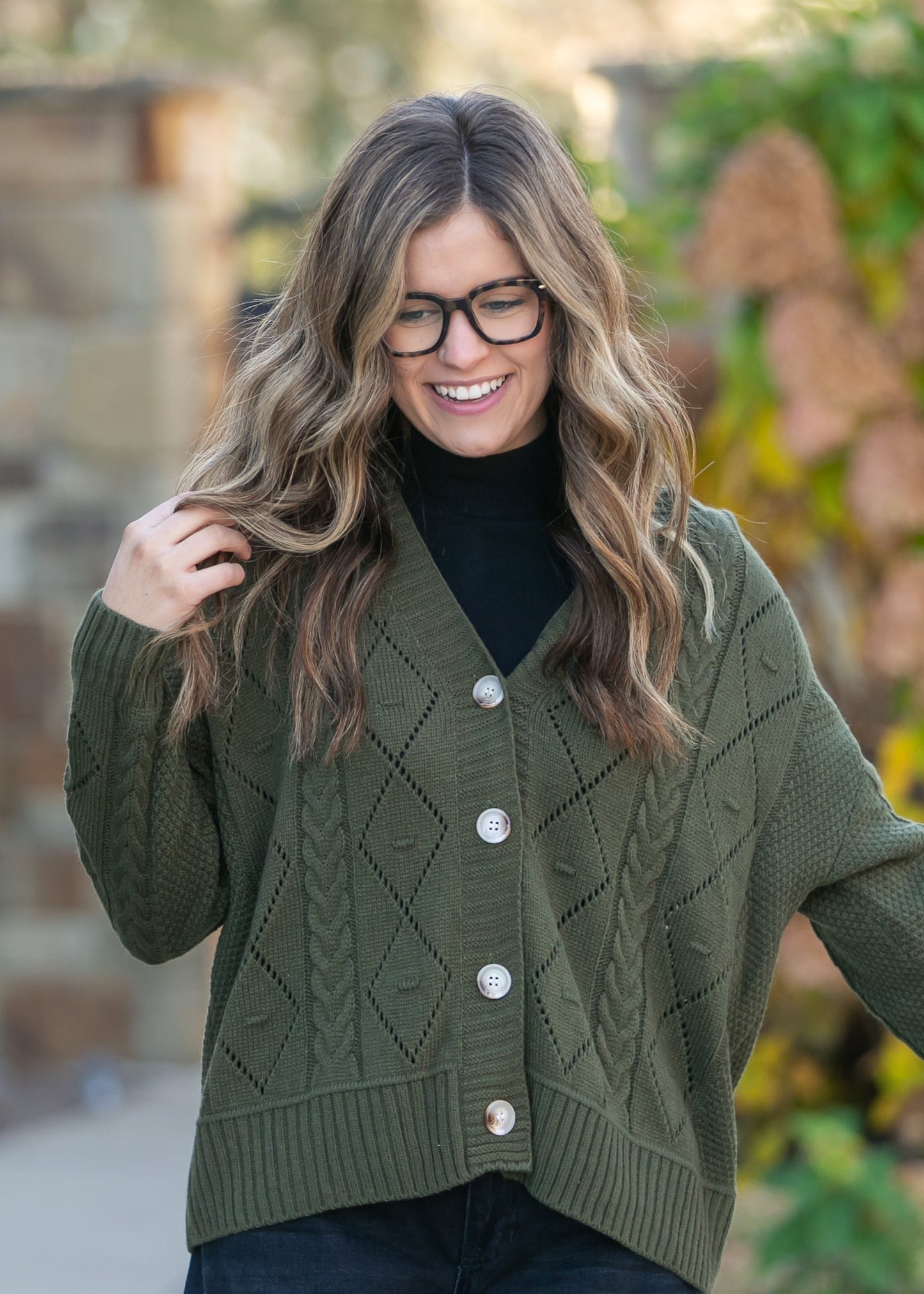 Knit Button Up Cardigan