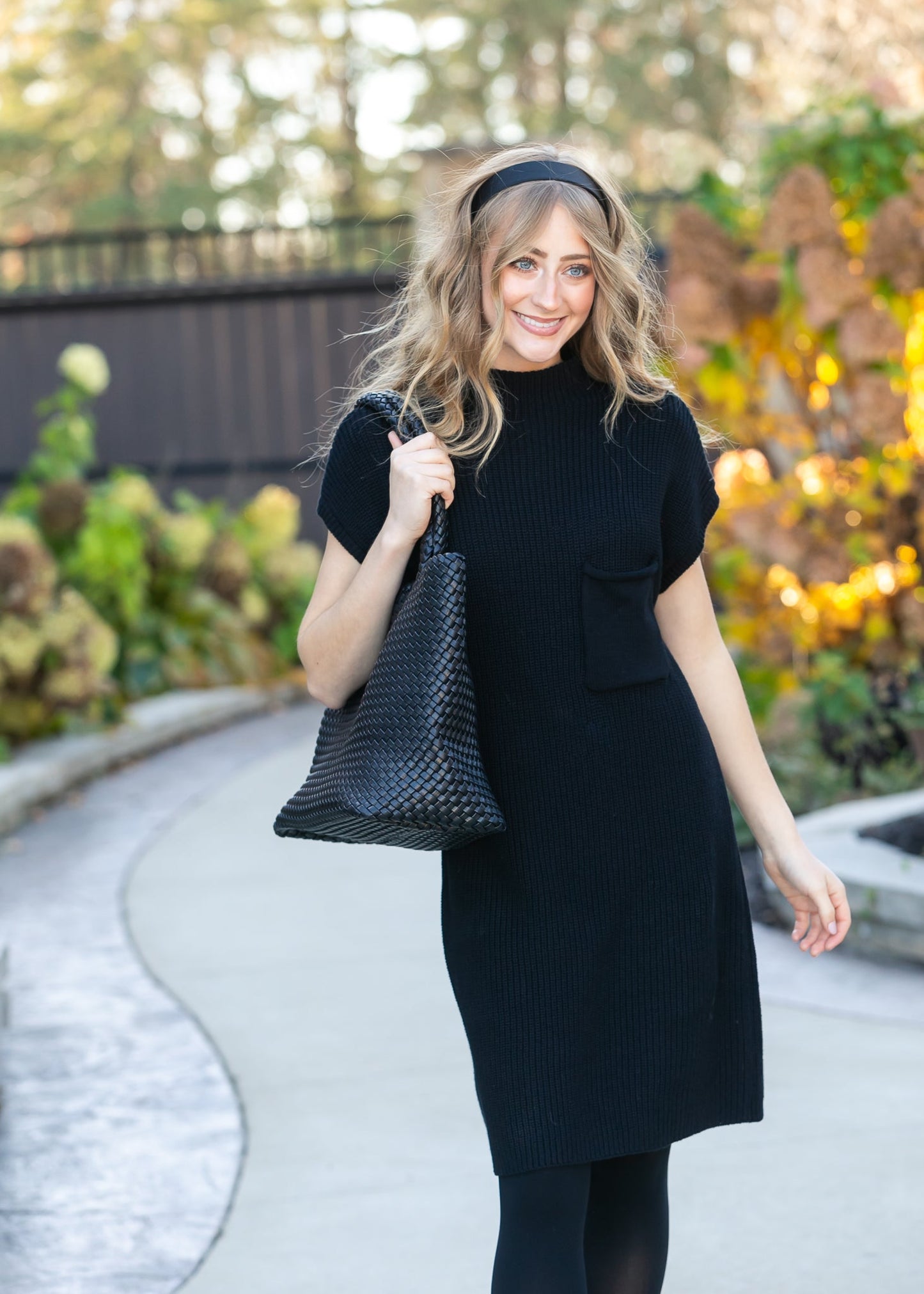 Knit Mock Neck Sweater Midi Dress - FINAL SALE