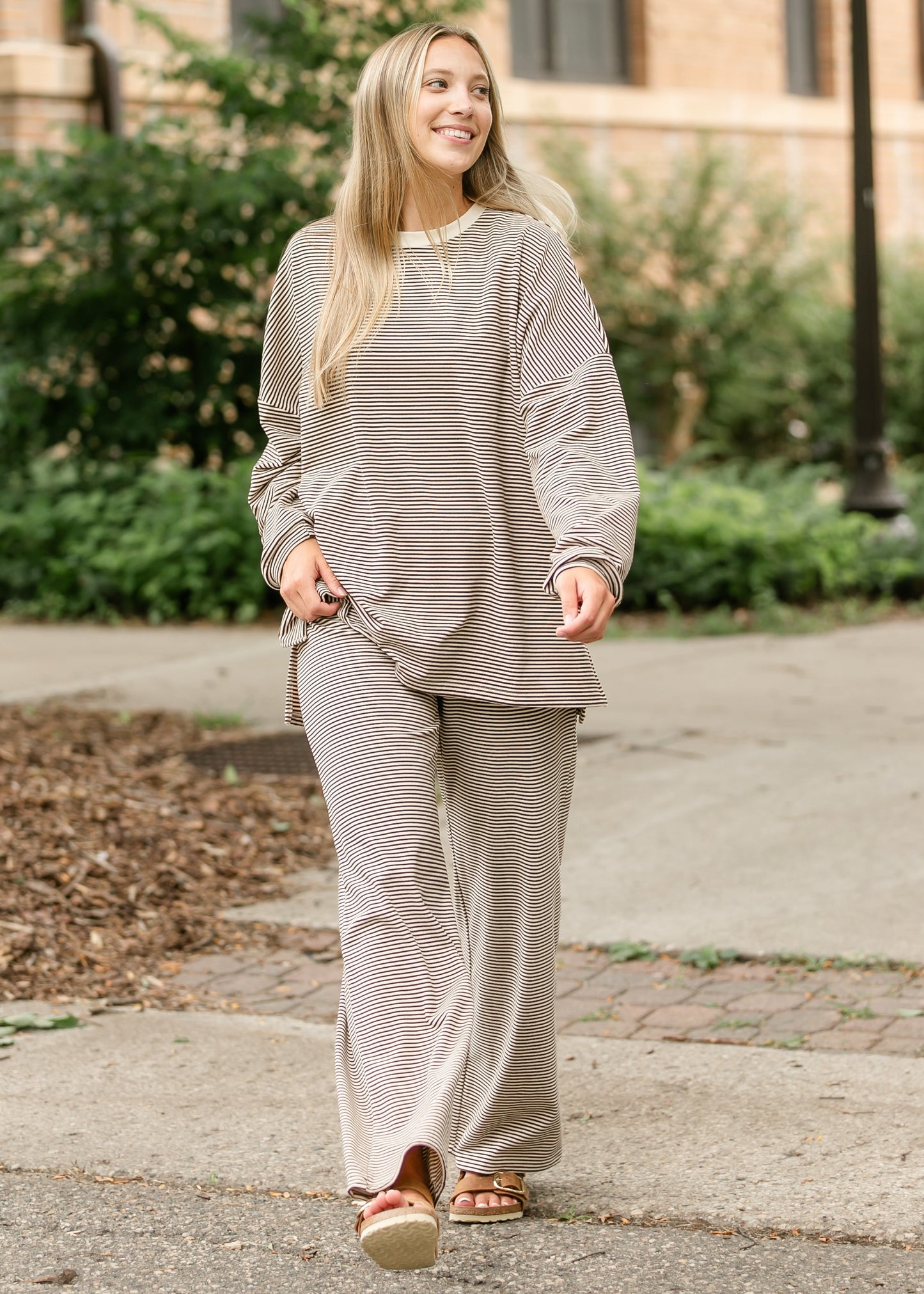 Know The Game Striped Sweats