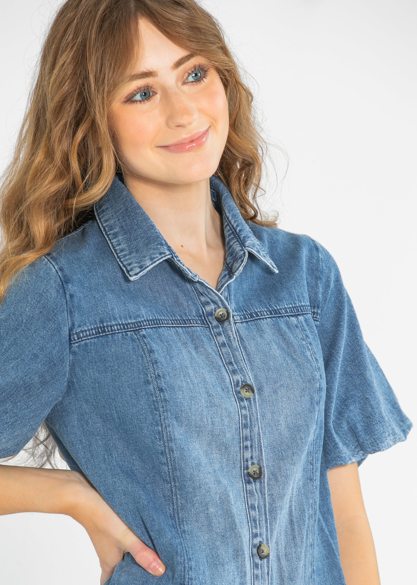 Kut from the Kloth® Blanca Denim Shirt Dress - FINAL SALE