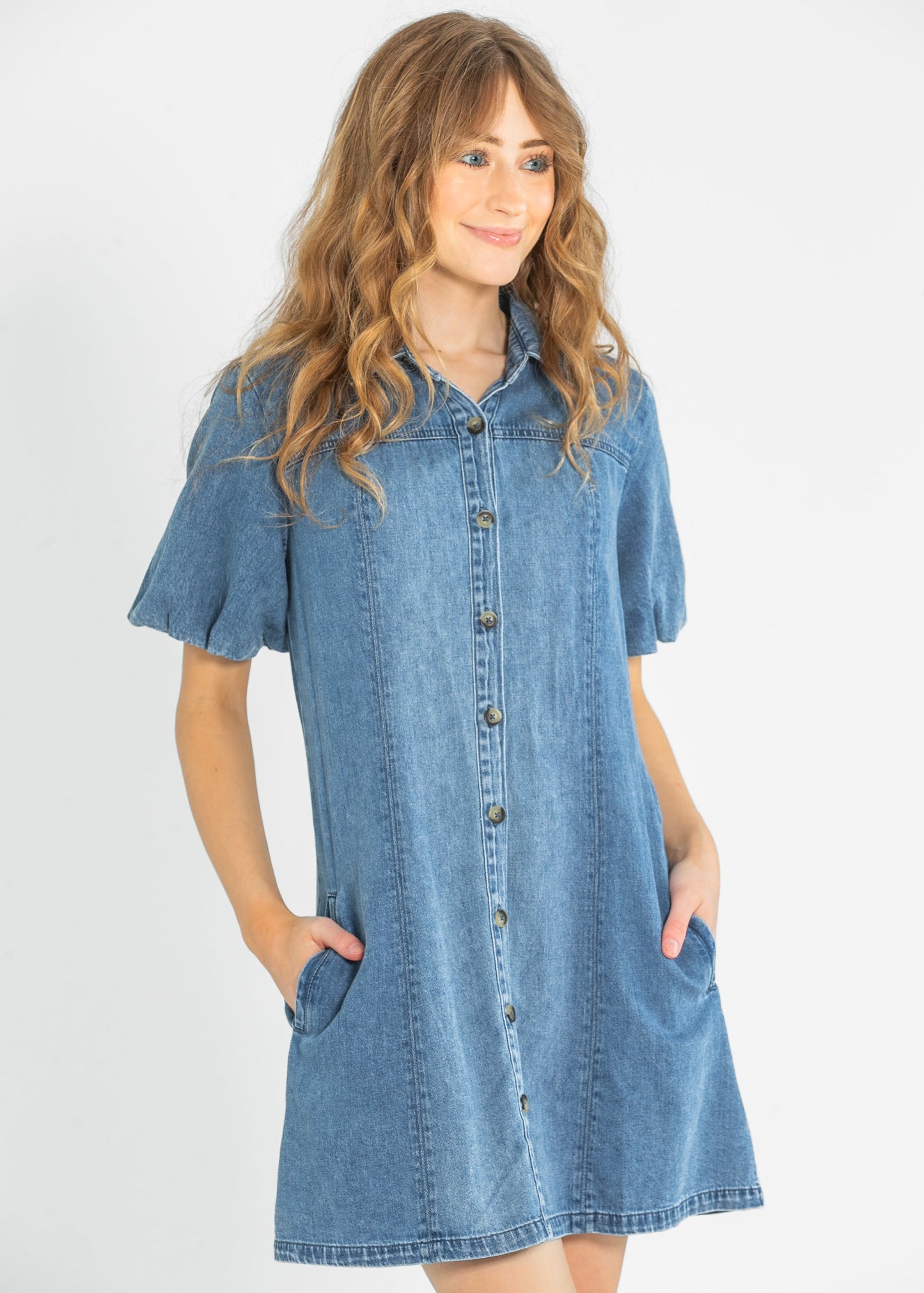 Kut from the Kloth® Blanca Denim Shirt Dress - FINAL SALE