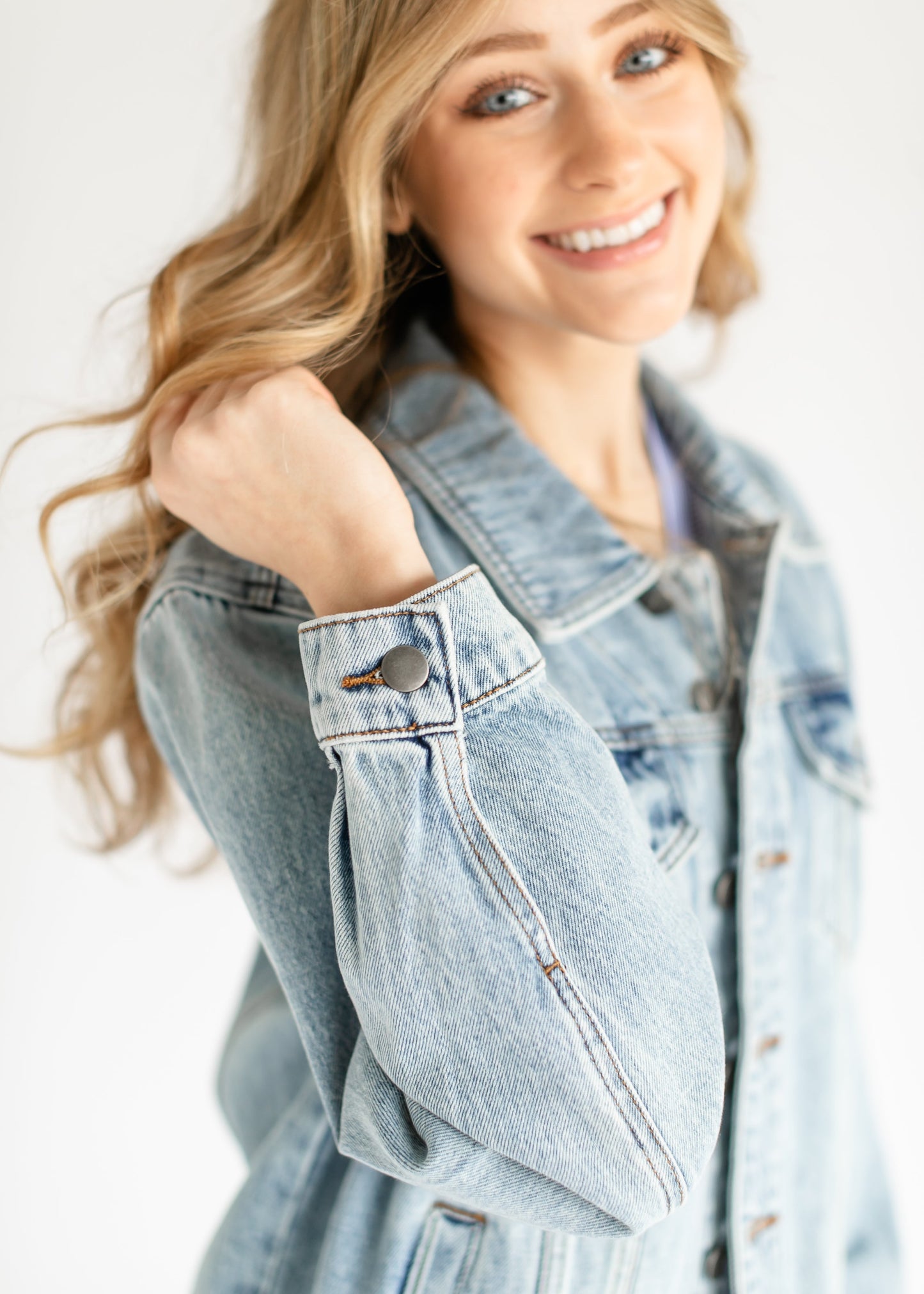 Kut from the Kloth® Emmy Light Wash Oversized Denim Jacket - FINAL SALE