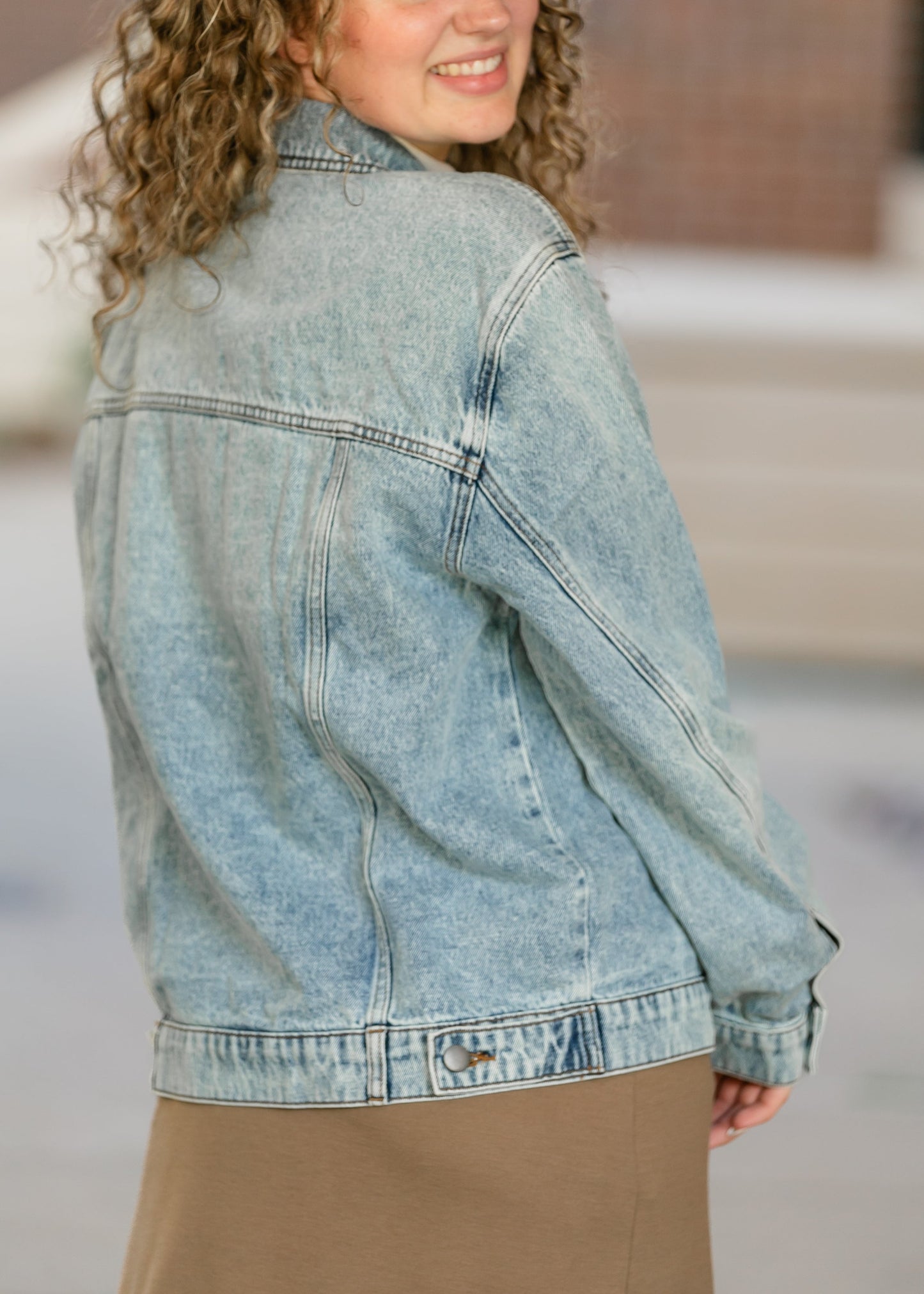 Kut from the Kloth® Emmy Light Wash Oversized Denim Jacket - FINAL SALE