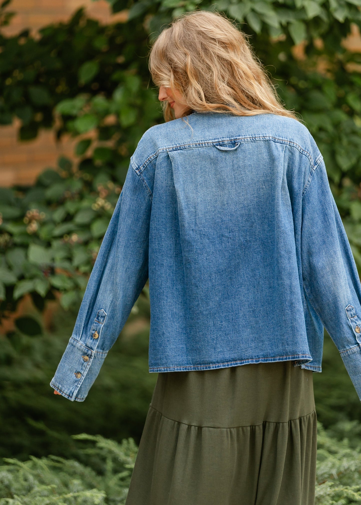 KUT from the Kloth® Gertie Button Front Top - FINAL SALE