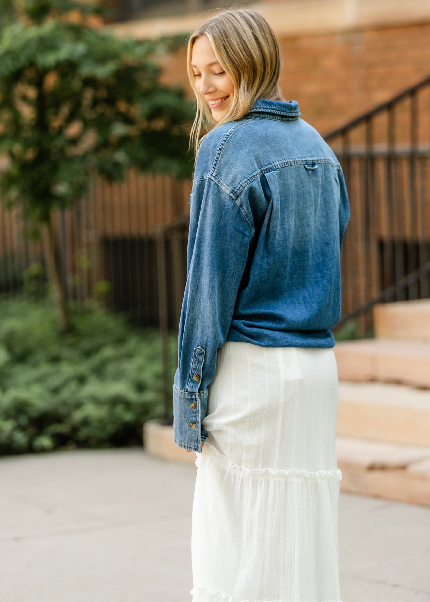 KUT from the Kloth® Gertie Button Front Top - FINAL SALE