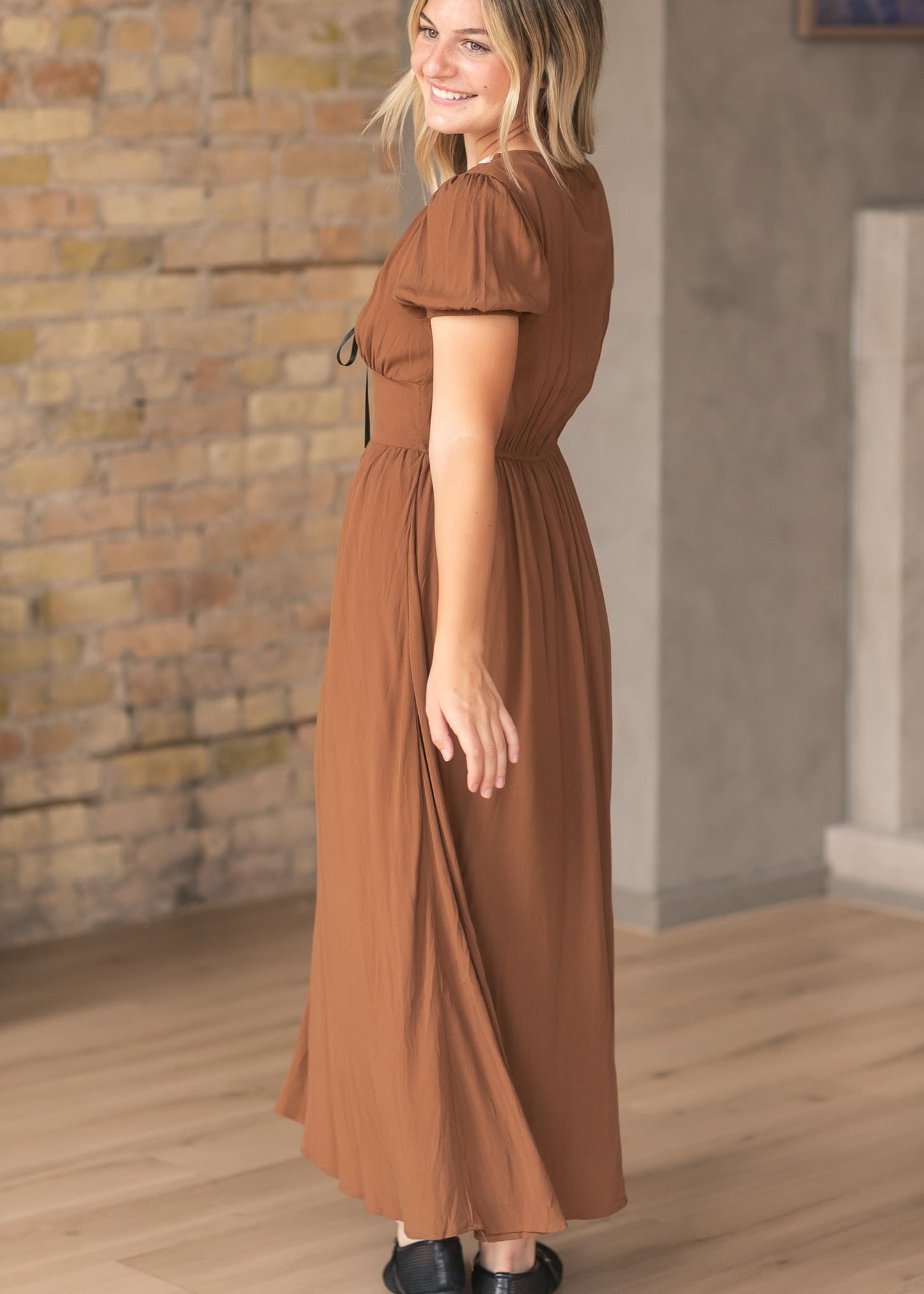 Lace Ribbon Corset Detail Dress - FINAL SALE
