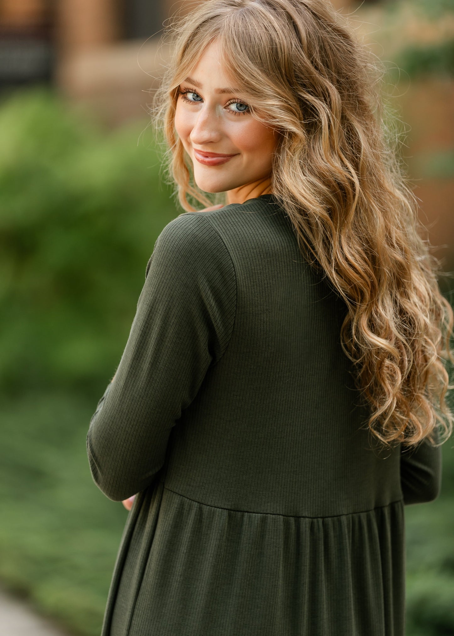 Lacy Ribbed Midi Dress - FINAL SALE
