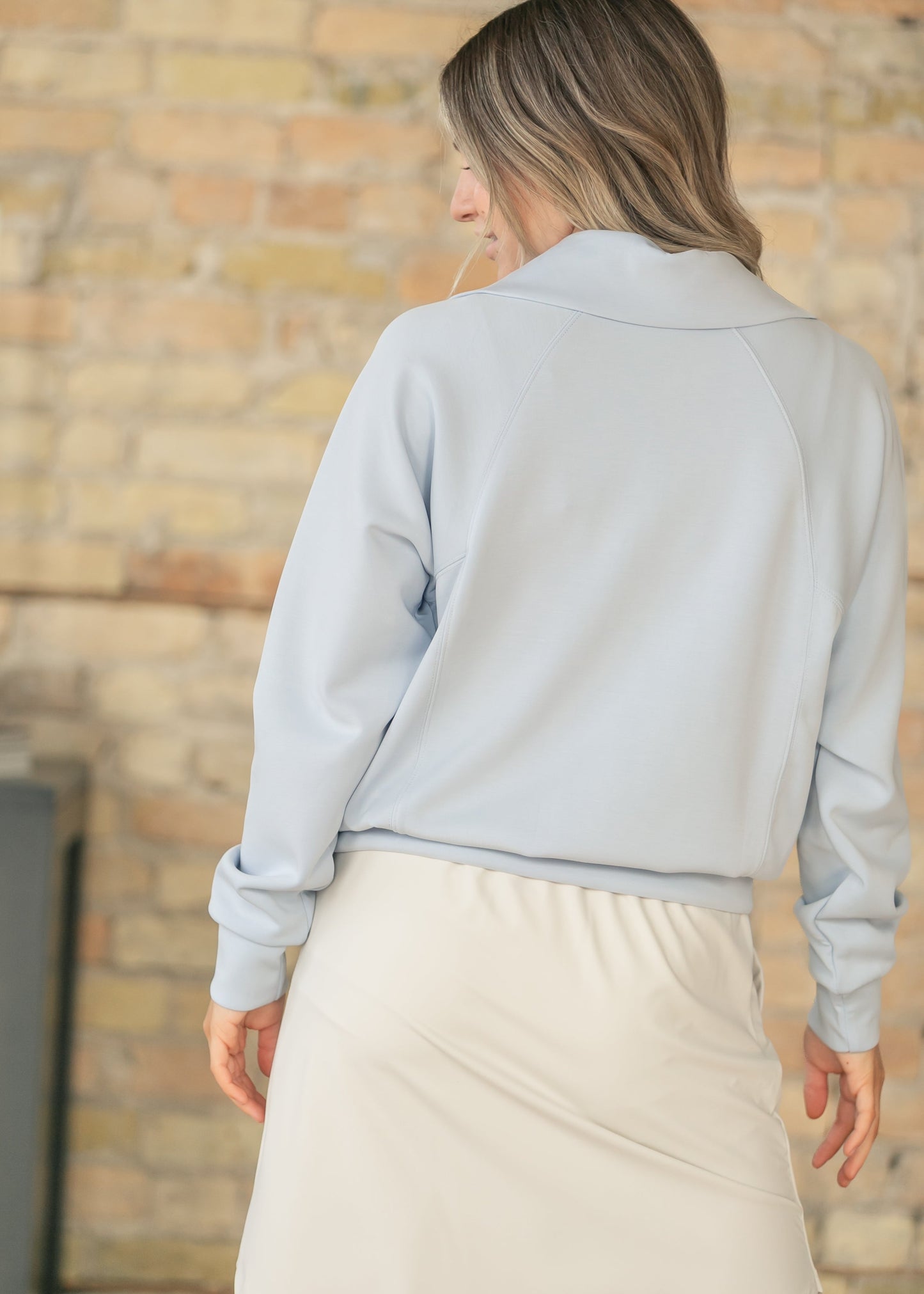 Laguna Blue Half Zip Pullover