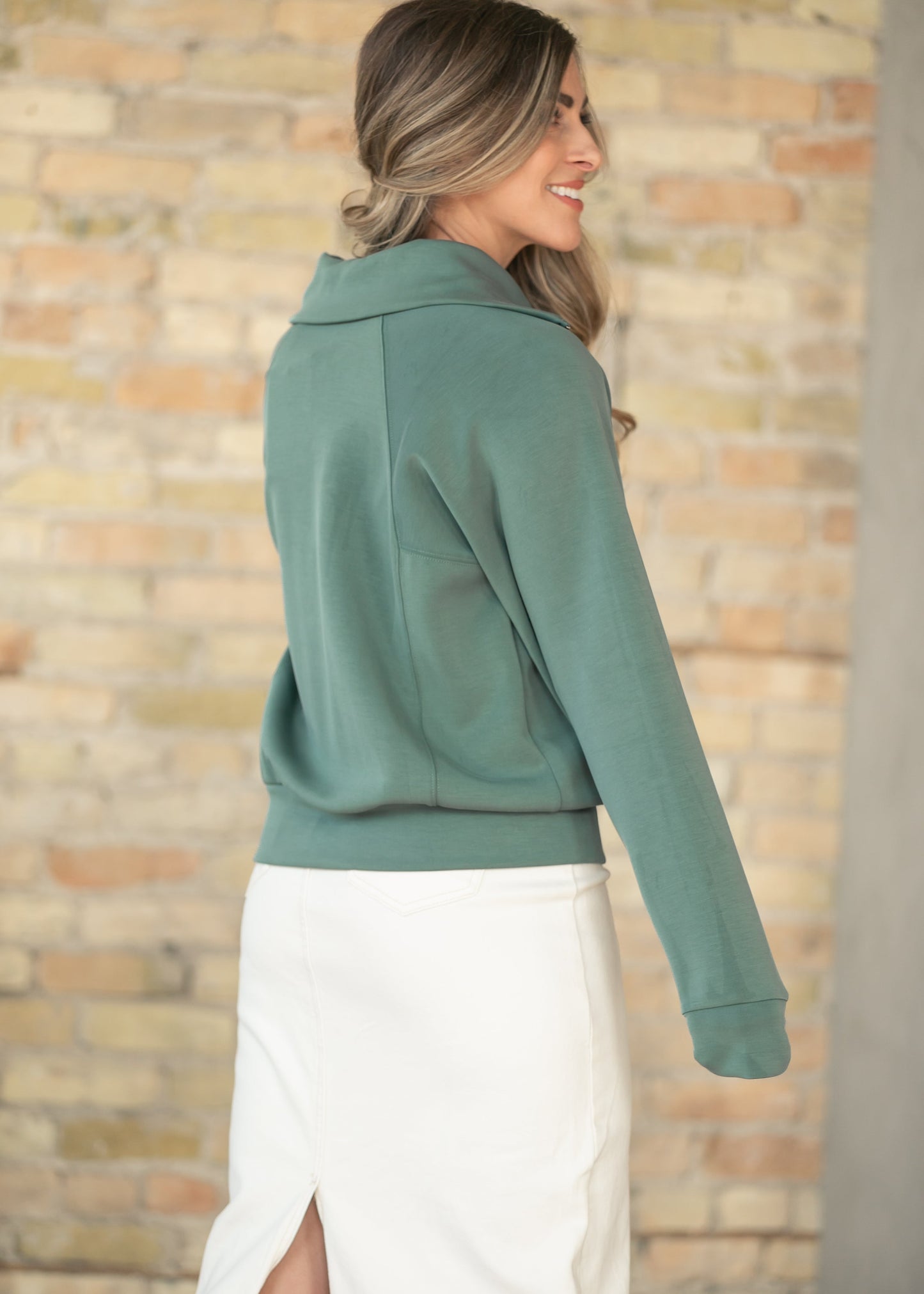 Laguna Green Half Zip Pullover