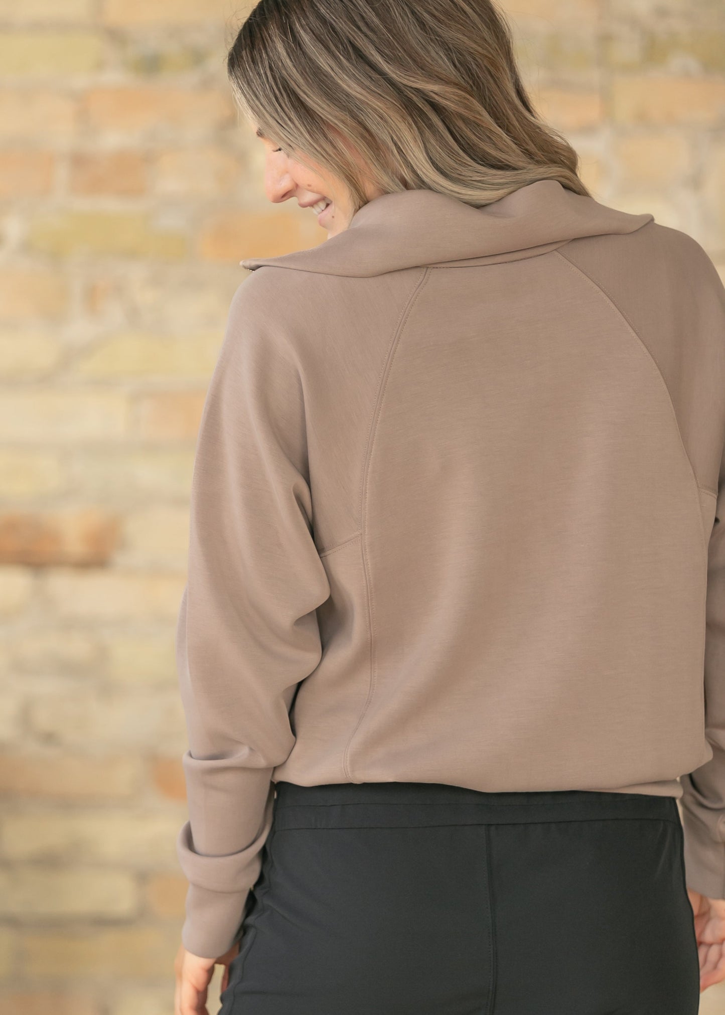 Laguna Taupe Half Zip Pullover