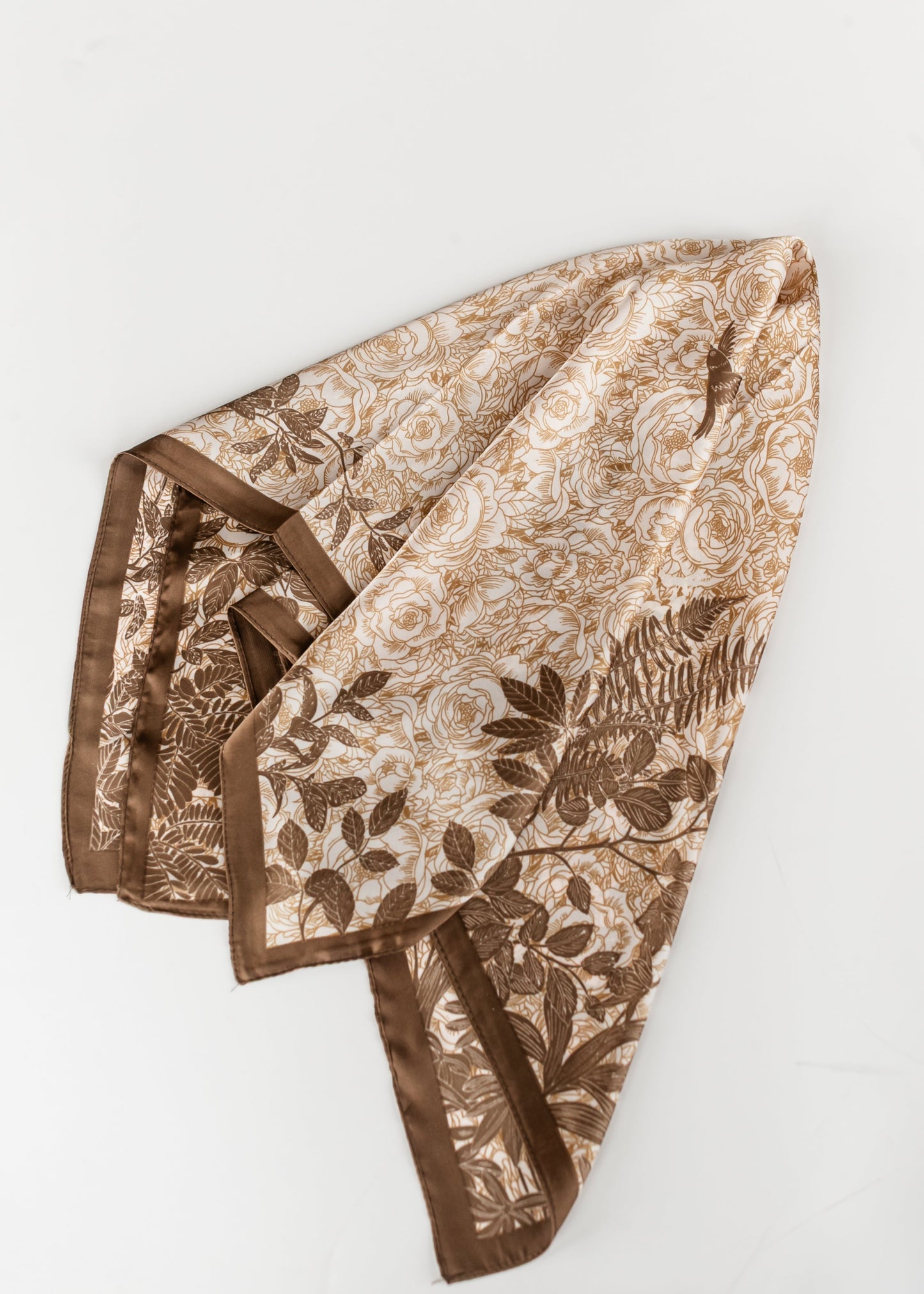 Large Floral Silky Scarf