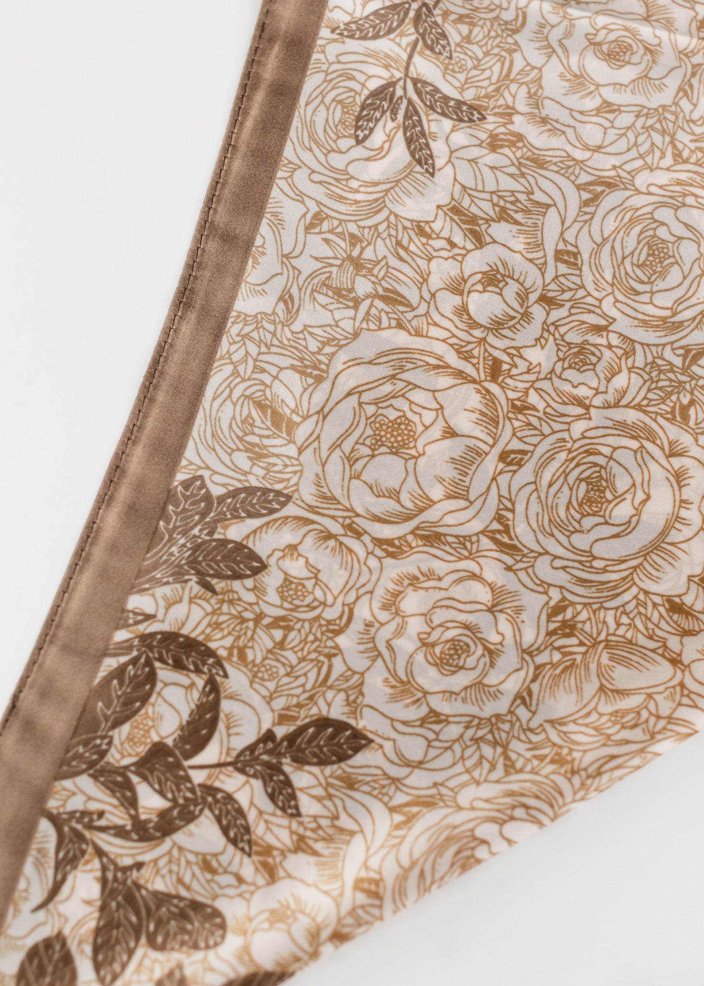 Large Floral Silky Scarf