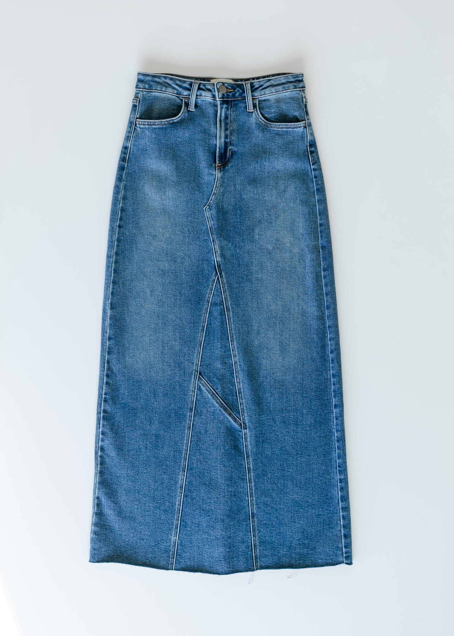 Lee A-Line Raw Hem Maxi Skirt - FINAL SALE