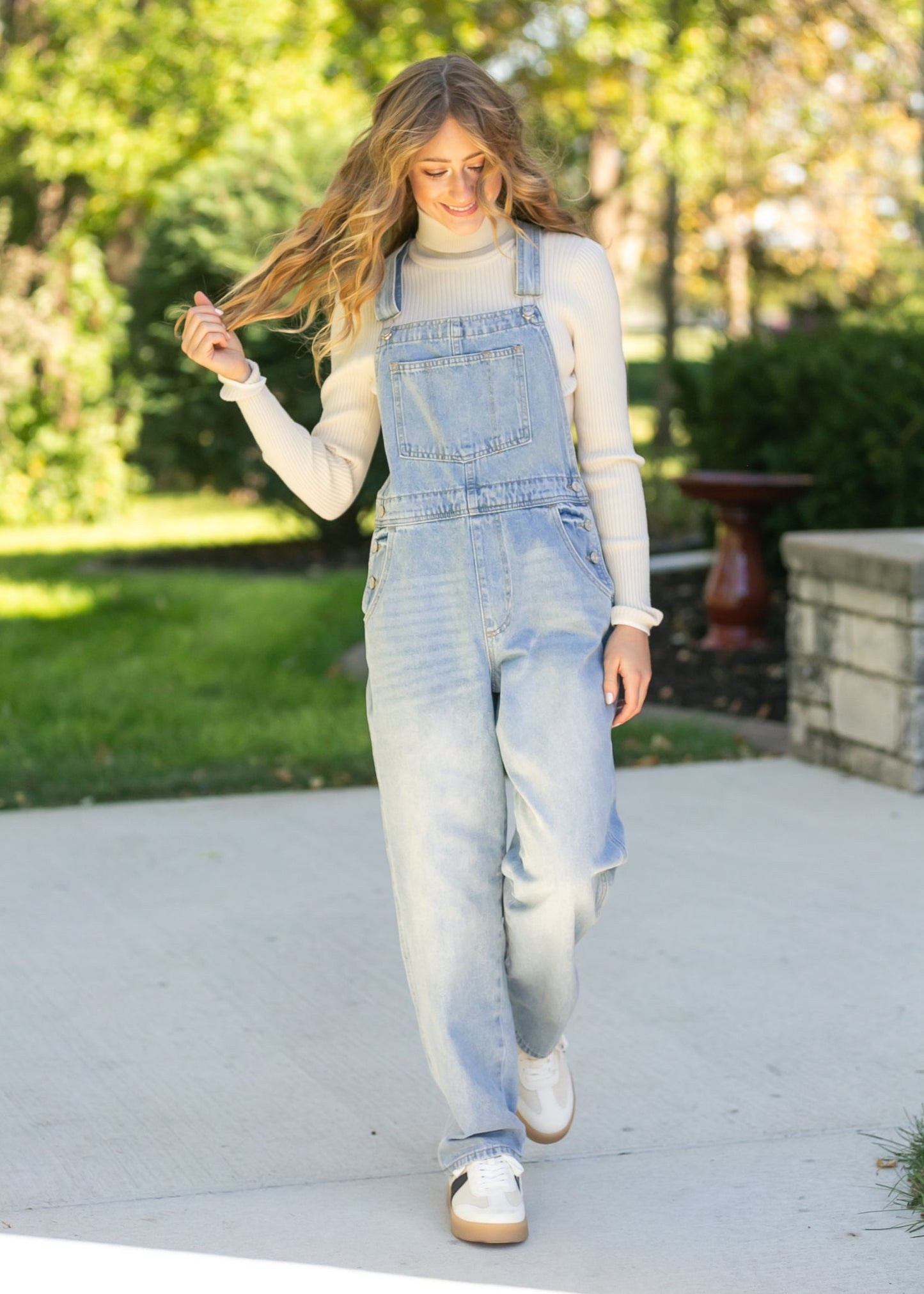 Light Wash Denim Overalls - FINAL SALE