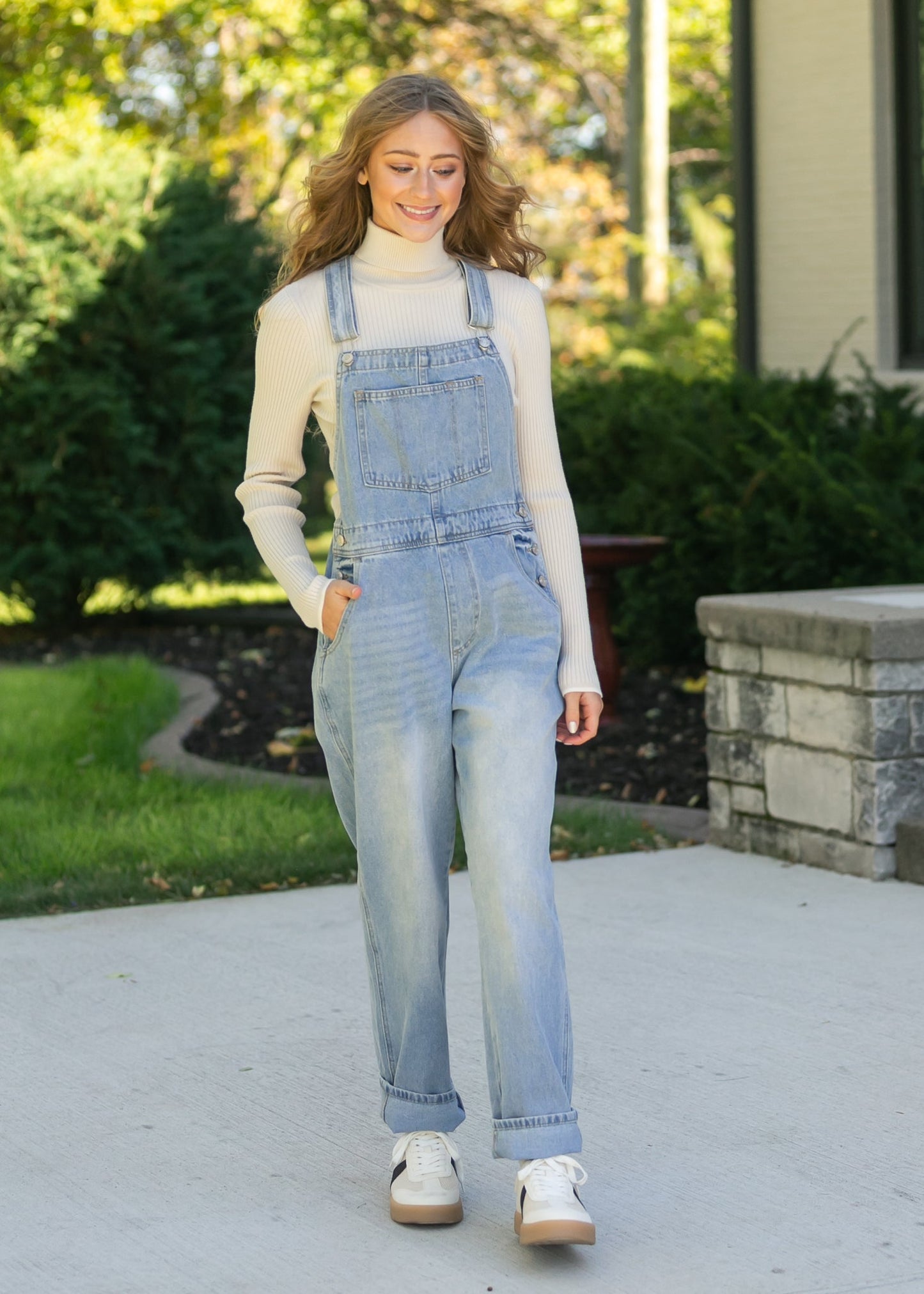Light Wash Denim Overalls - FINAL SALE