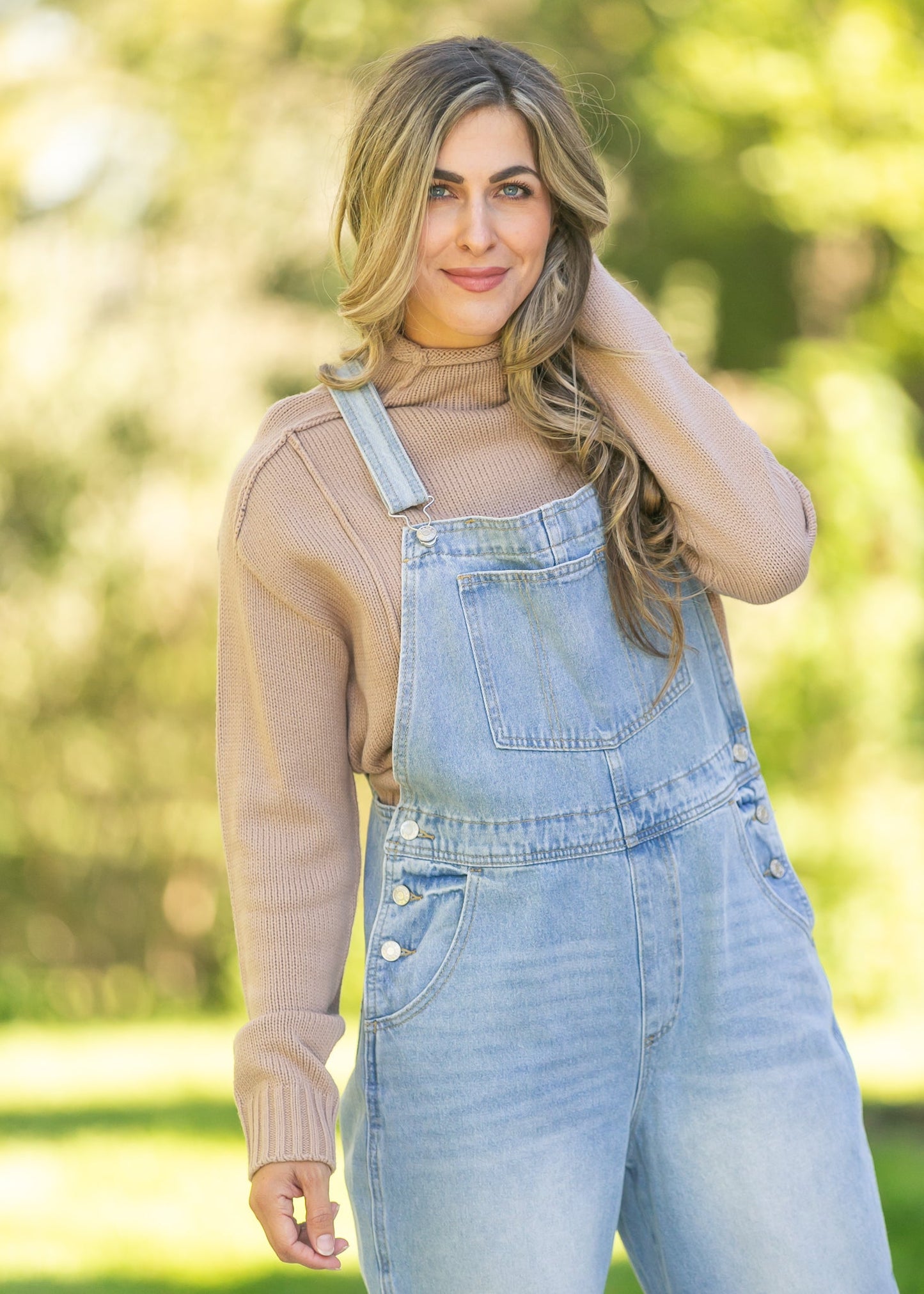 Light Wash Denim Overalls - FINAL SALE