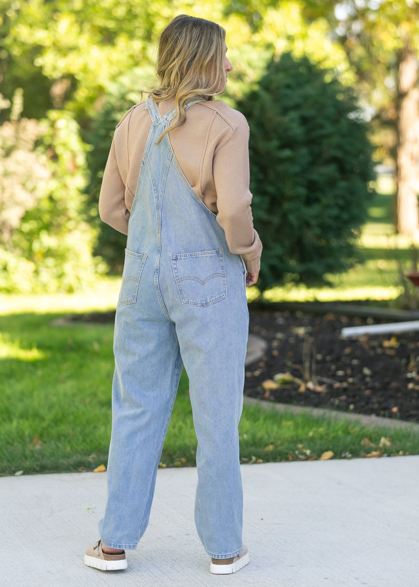 Light Wash Denim Overalls - FINAL SALE
