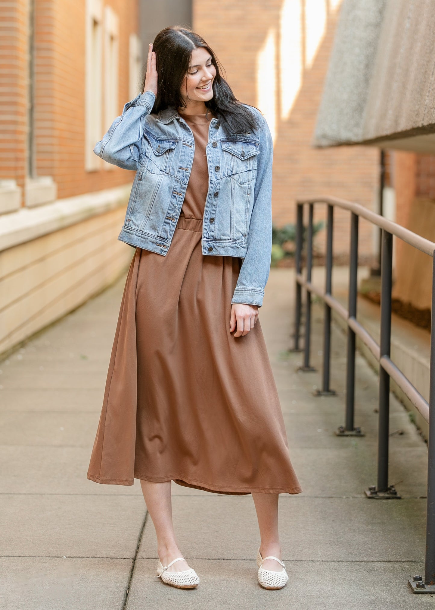 Light Wash Fitted Denim Jacket - FINAL SALE