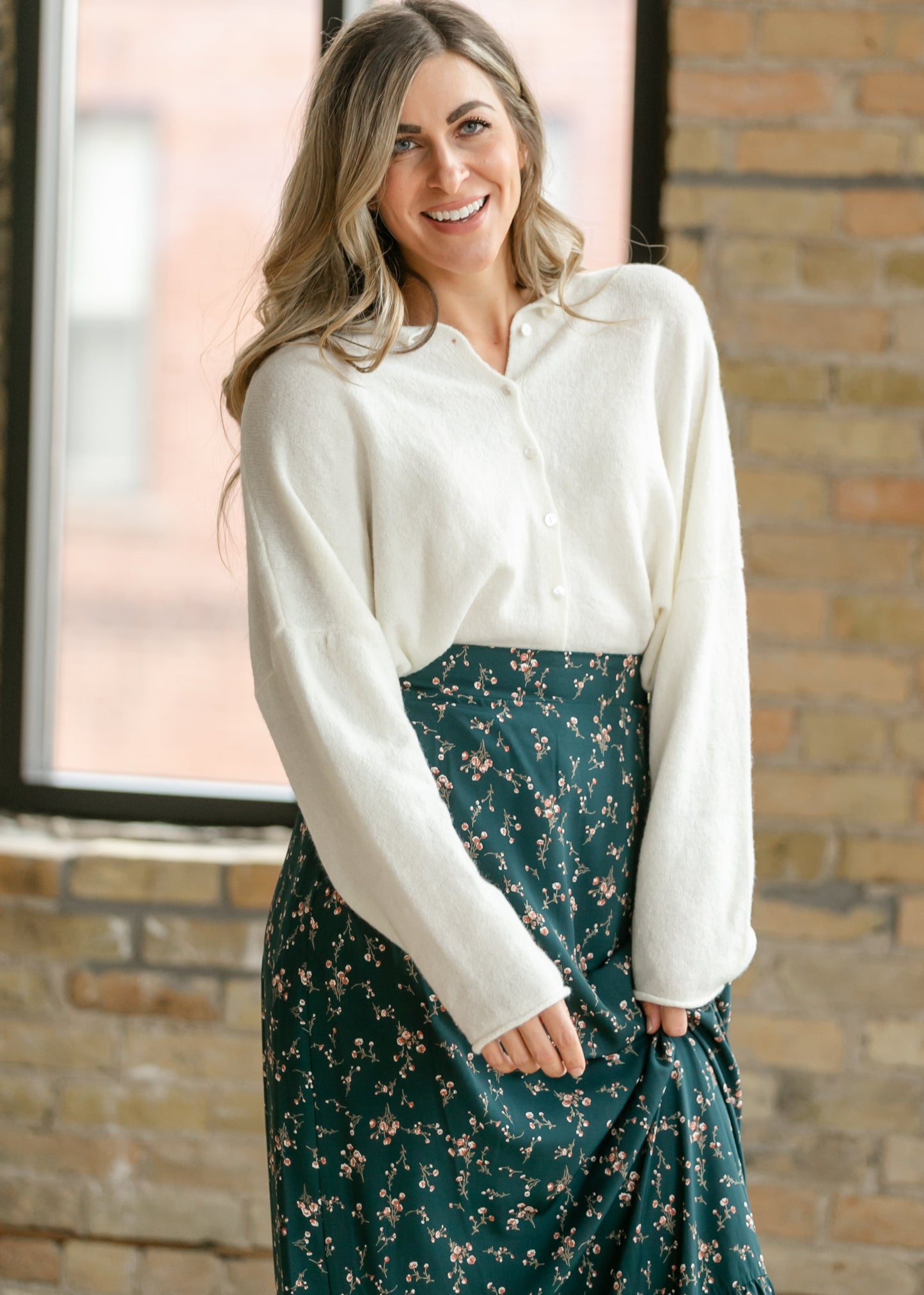 Lightweight Button Up Knit Cardigan