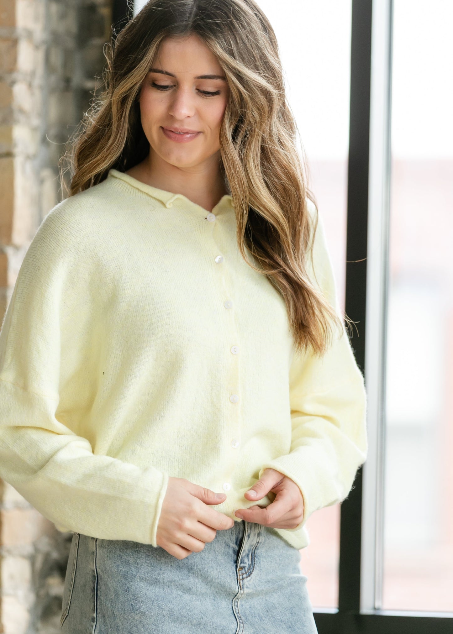 Lightweight Button Up Knit Cardigan