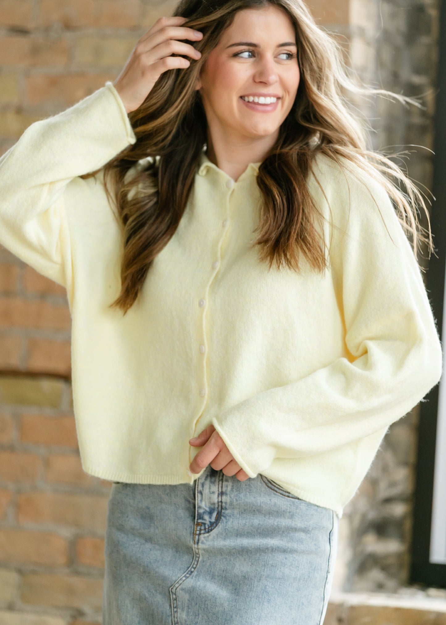Lightweight Button Up Knit Cardigan
