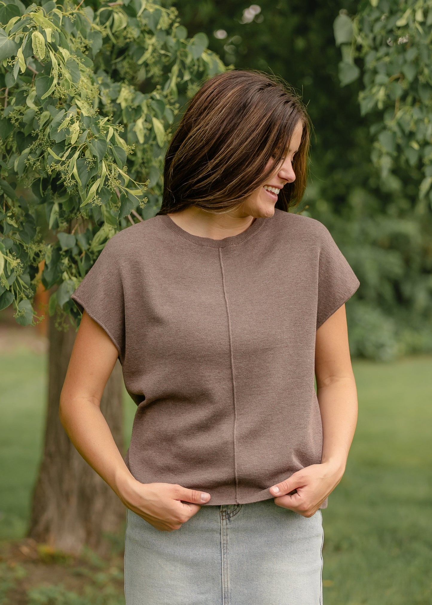 Lightweight Cap Sleeve Sweater