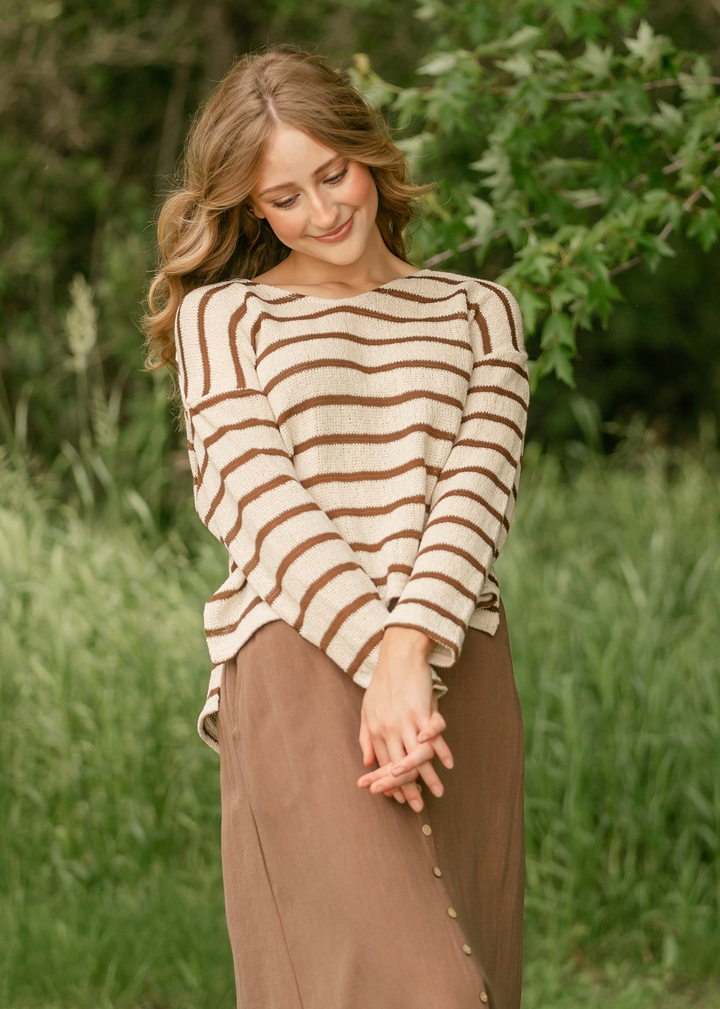 Lingering Light Striped Top - FINAL SALE
