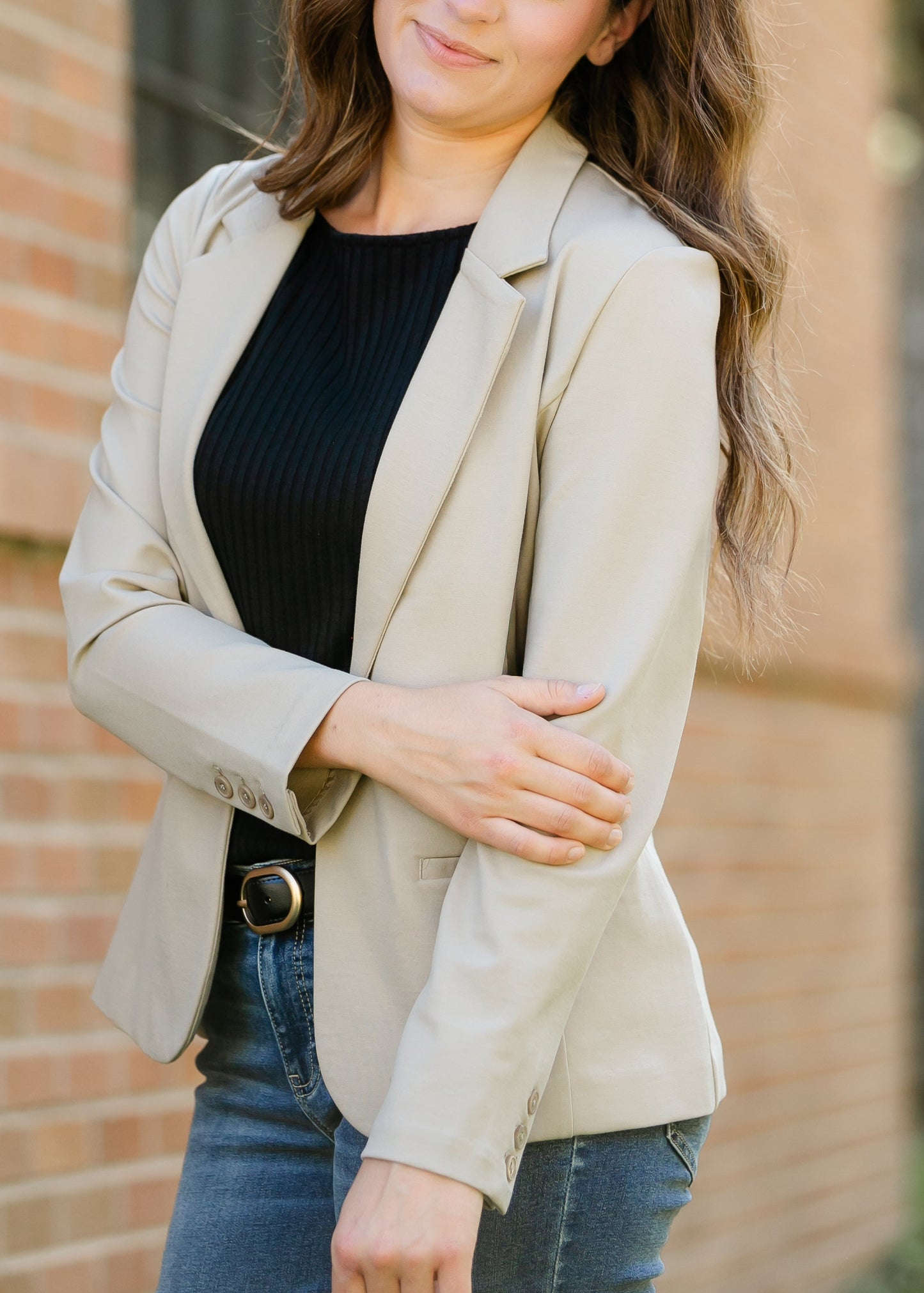 Liverpool Los Angeles®  Fitted Single Button Blazer - FINAL SALE