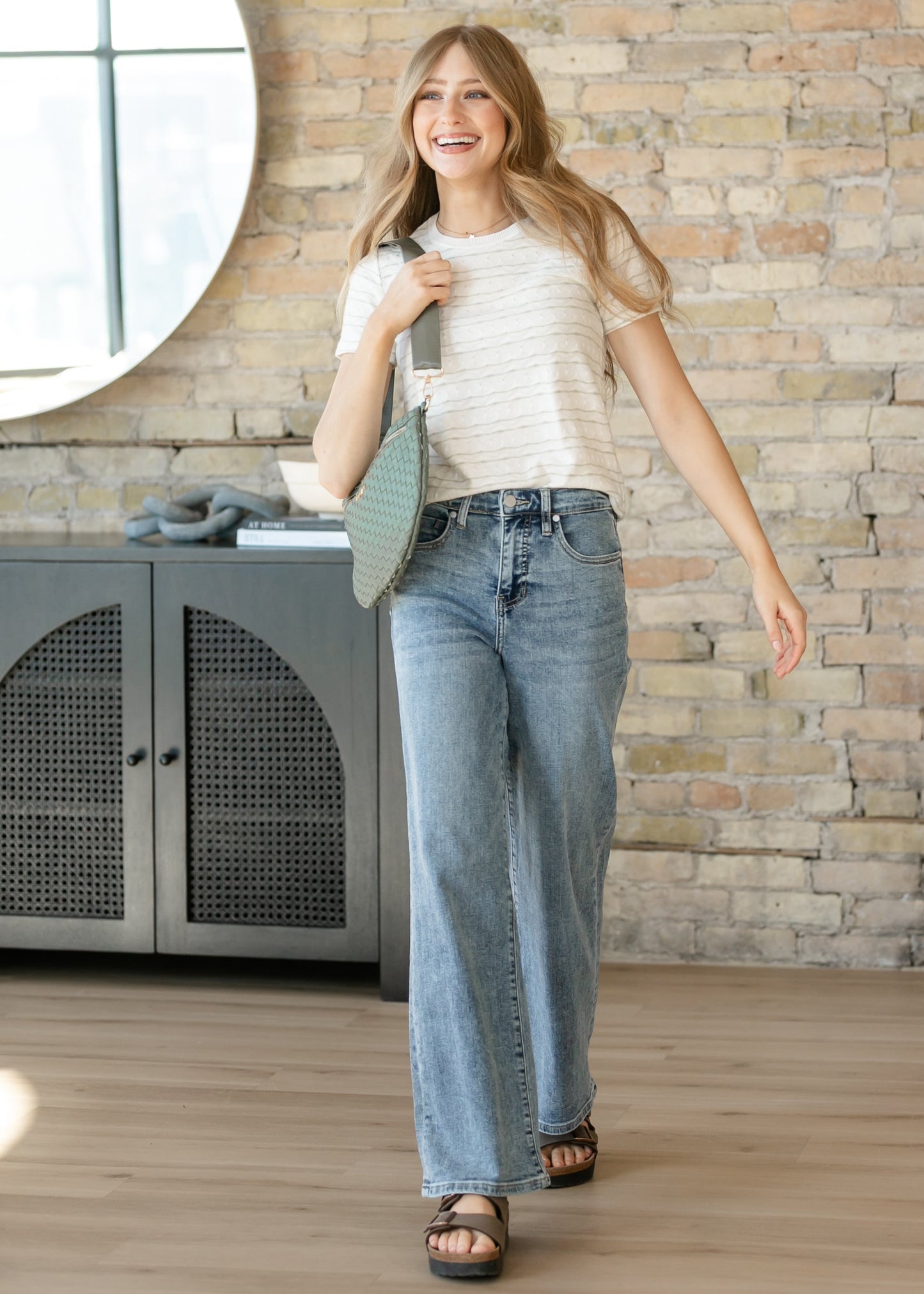 Liverpool Los Angeles® Stride Wide Leg Jeans