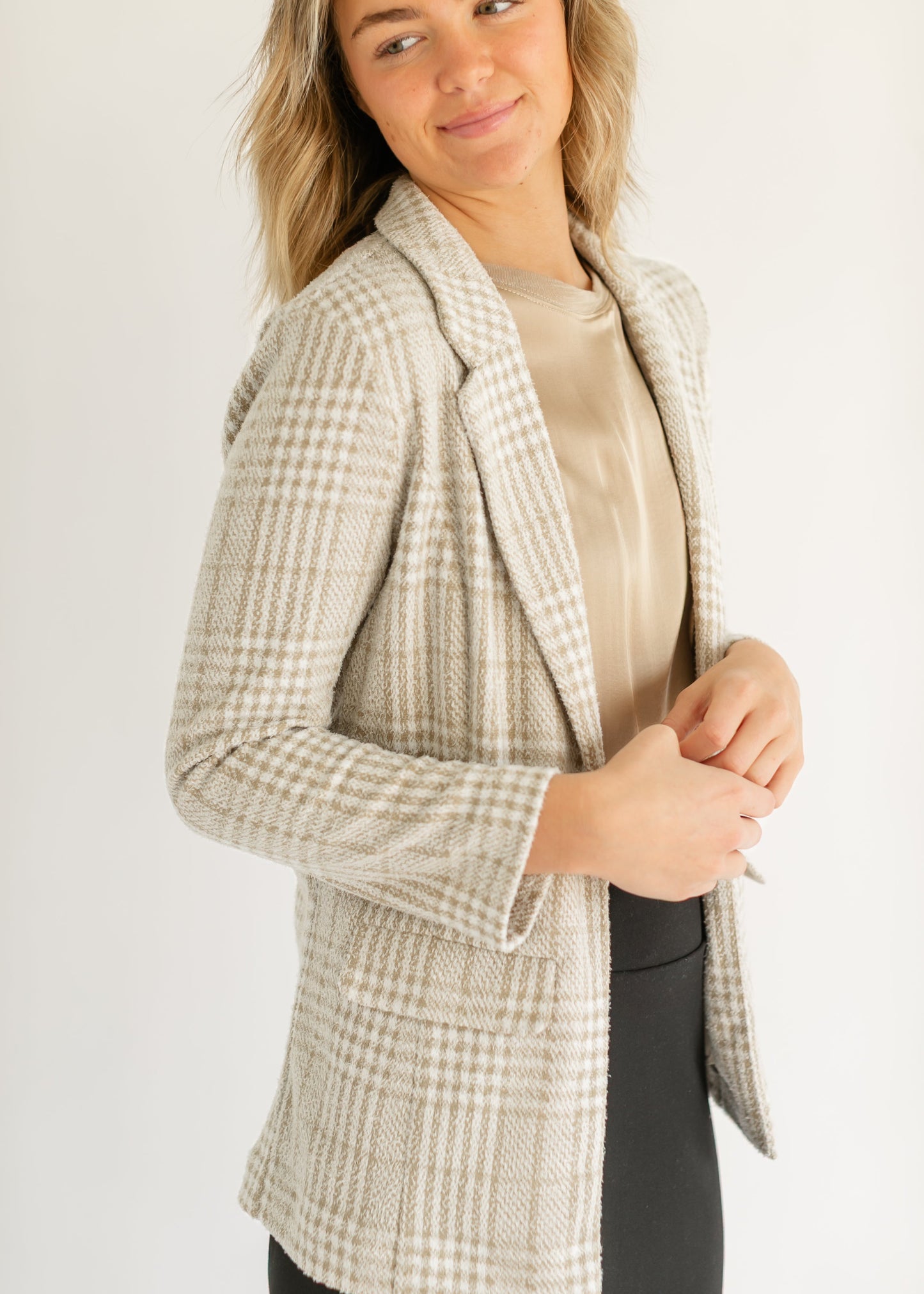 LIVERPOOL® Plaid Relaxed Fit Blazer - FINAL SALE