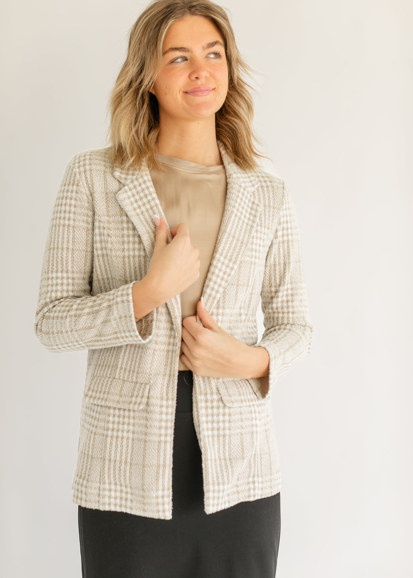 LIVERPOOL® Plaid Relaxed Fit Blazer - FINAL SALE