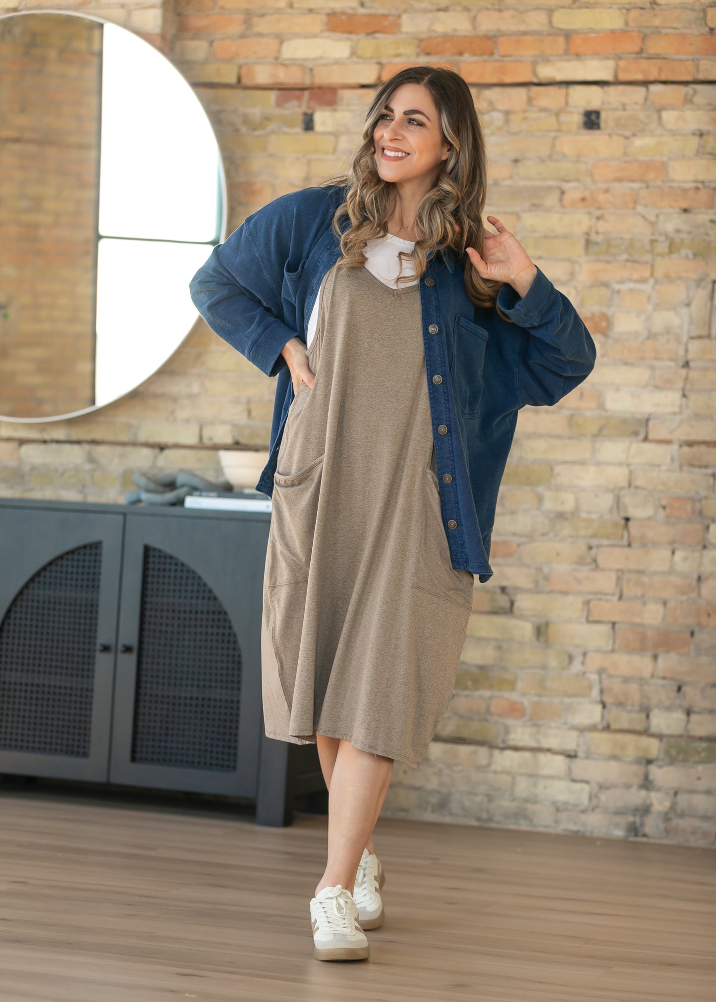 Lolo Birch Racerback Midi Dress