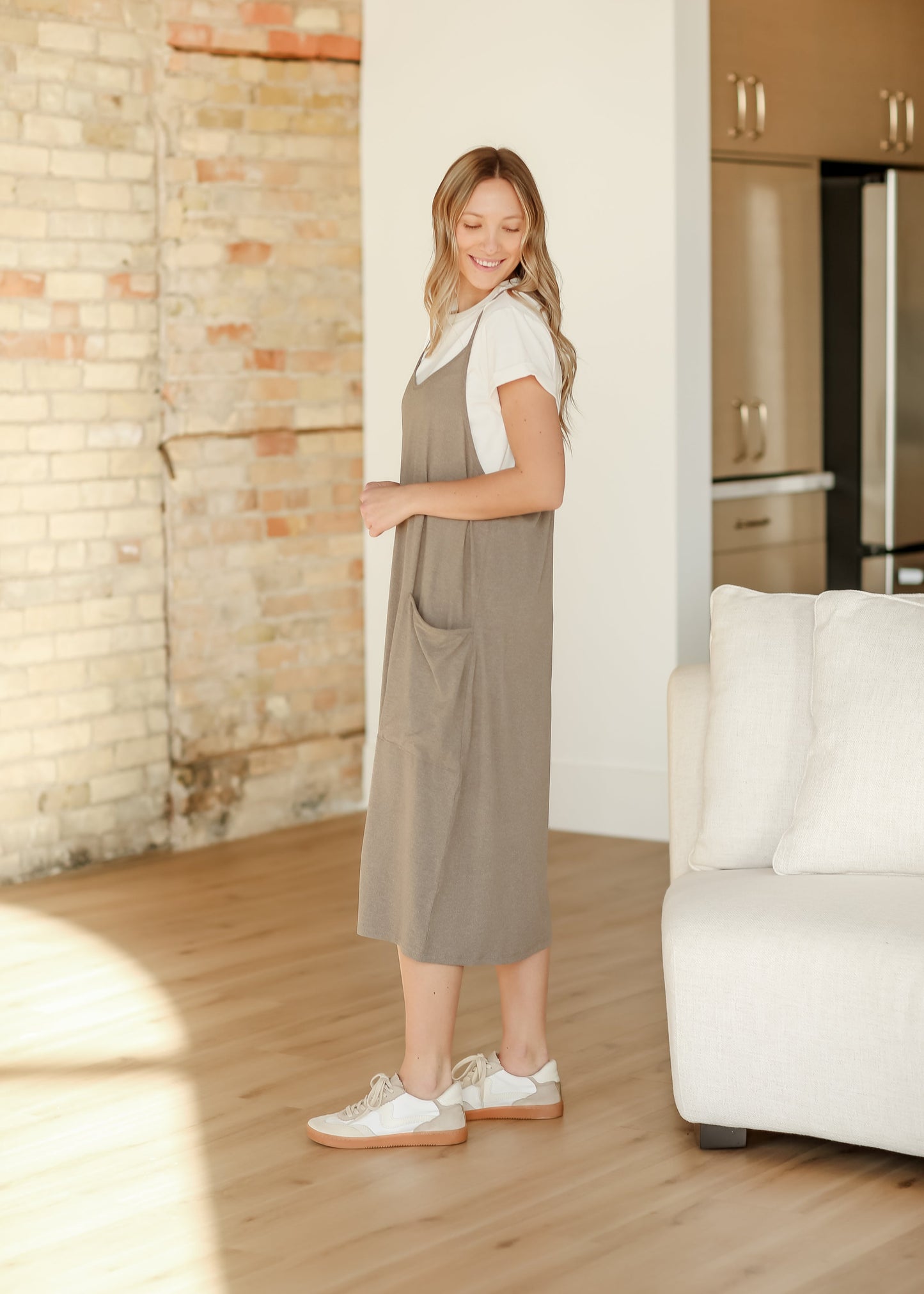 Lolo Birch Racerback Midi Dress