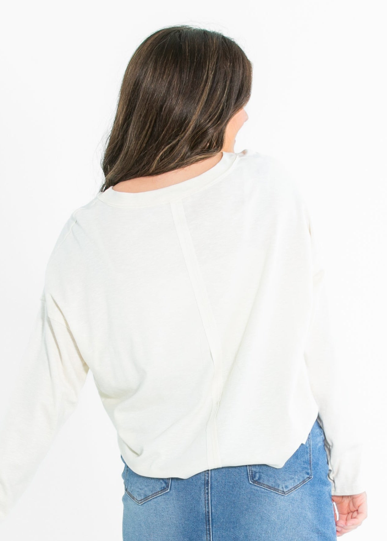 Long Sleeve Crewneck Pocket Tee - FINAL SALE